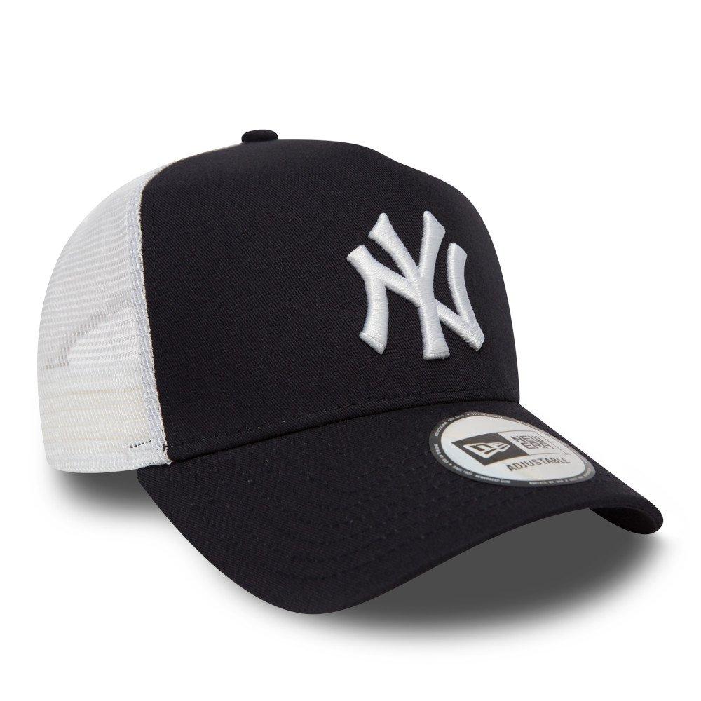 NY Navy/White - New Era - A-Frame Adjustable Trucker Cap - 2