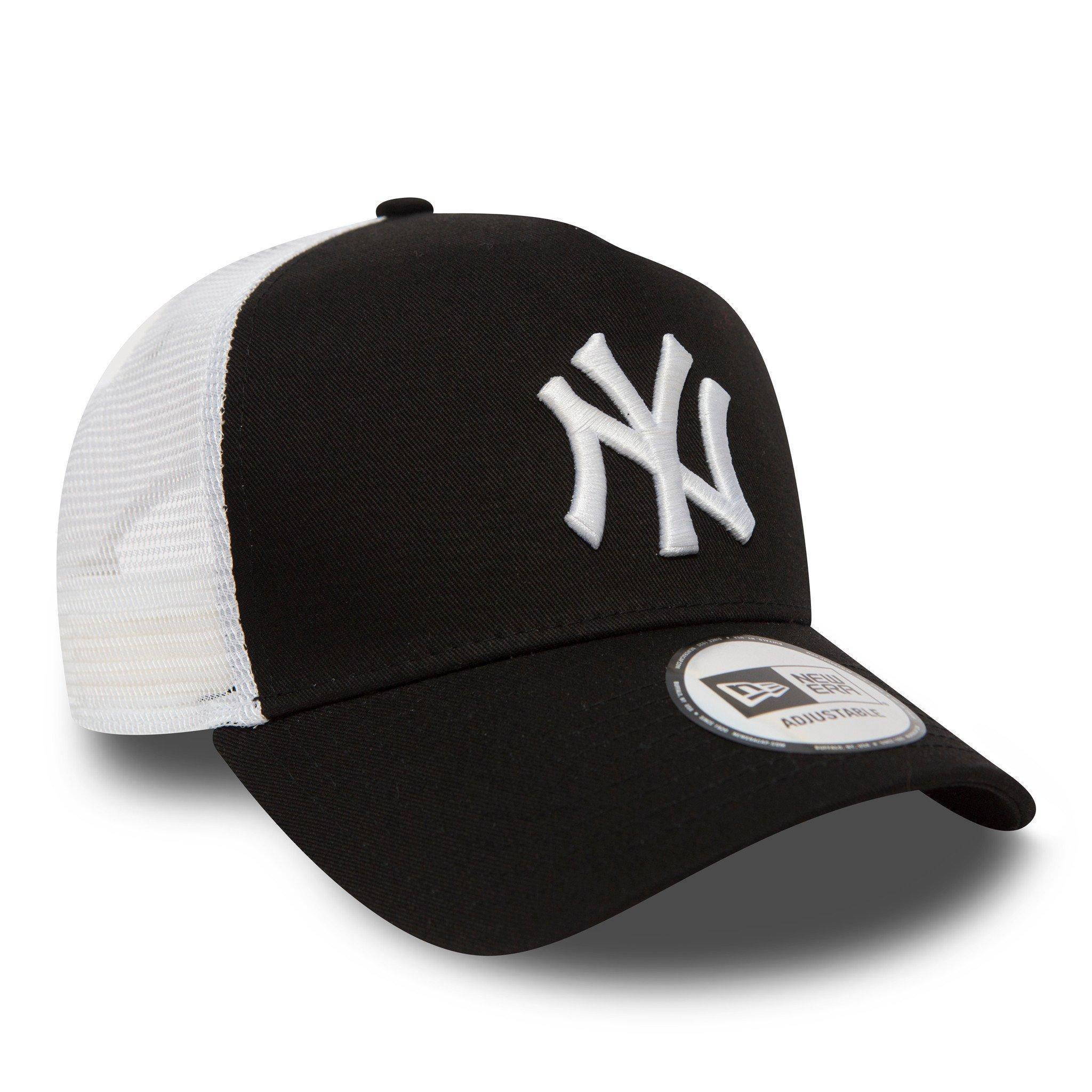 NY Black/White - New Era - A-Frame Adjustable Trucker Cap - 2