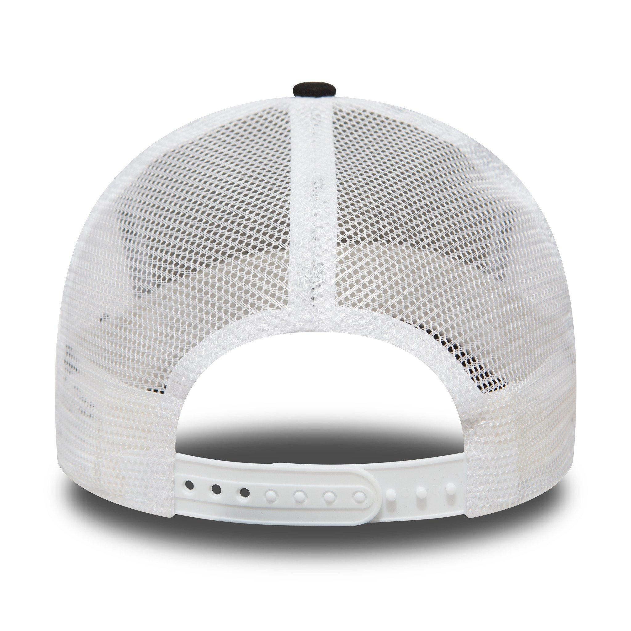 NY Black/White - New Era - A-Frame Adjustable Trucker Cap - 3