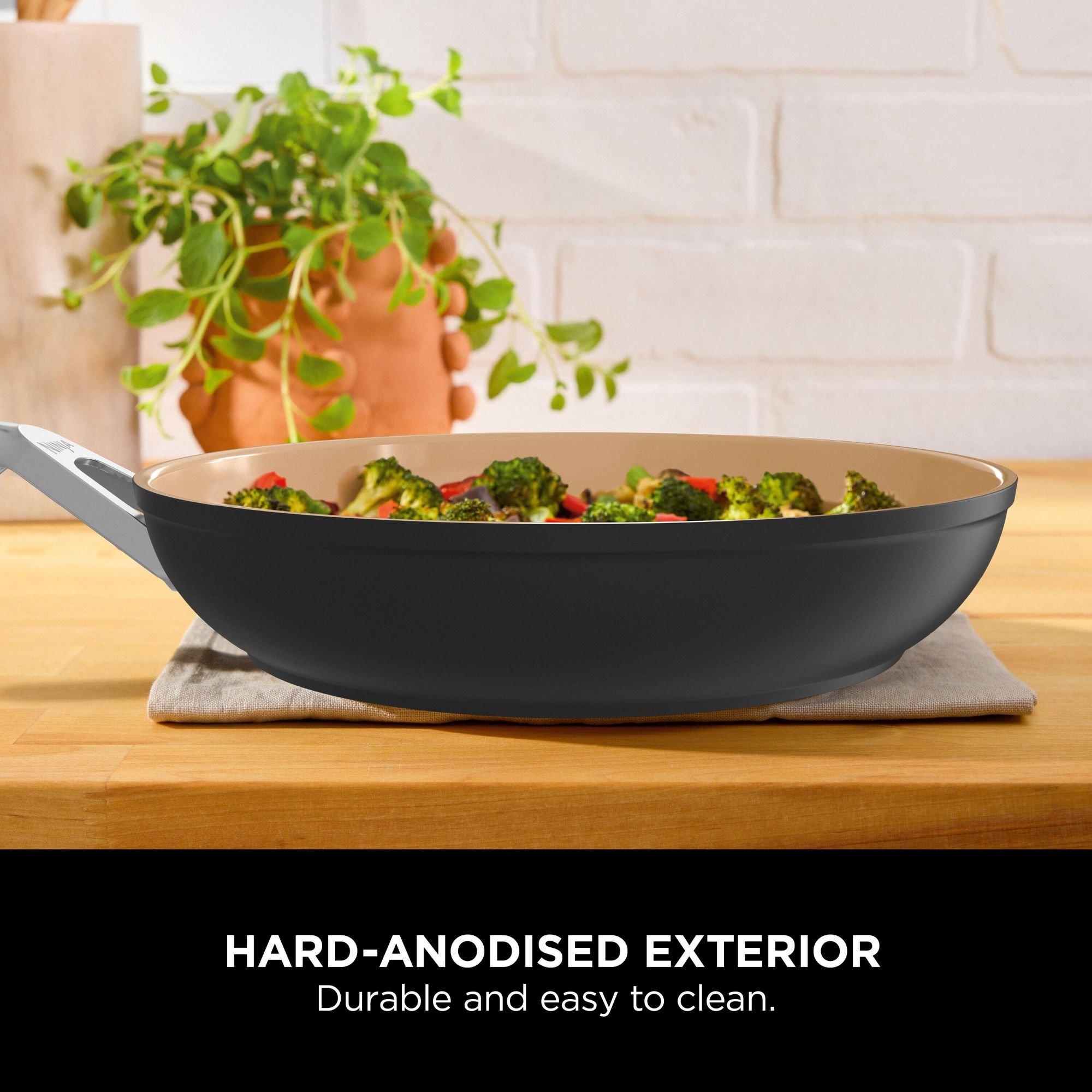 Grey - Ninja - Extended Life Ceramic 2-Piece Frying Pan Set - 7