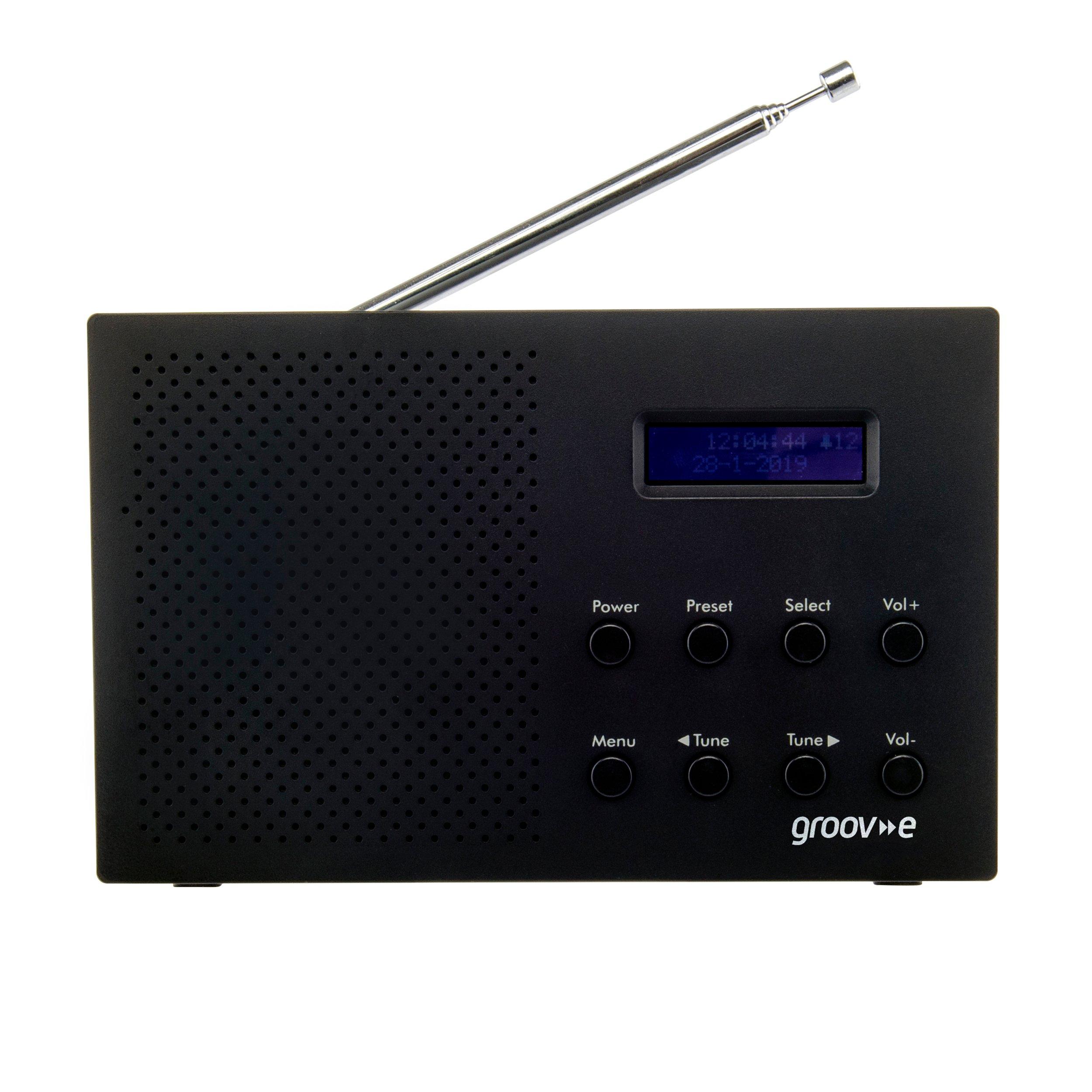 Black - Groov-e - Paris Portable DAB/FM Digital Radio with Bluetooth - 2