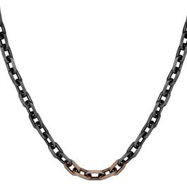 Boss Mens BOSS Kane  Black and Copper IP Necklace