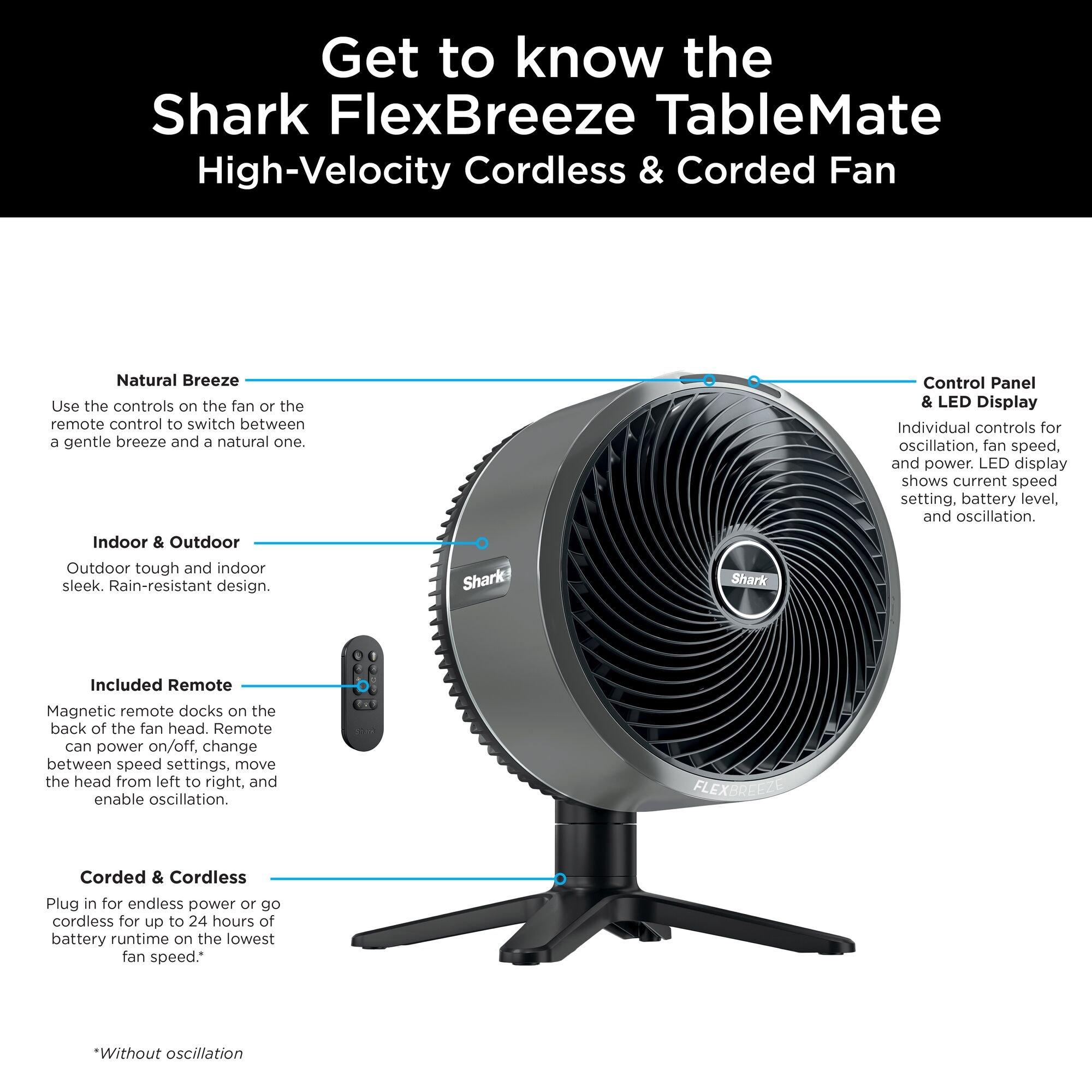 Winter Fog - Shark - FlexBreeze TableMate - FA150UK - 12