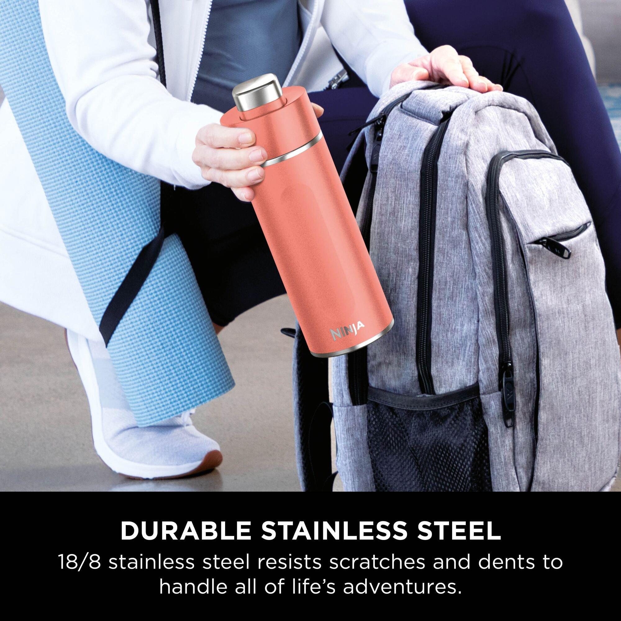 Coral - Ninja - Thirsti 700 ml Travel Bottle – Coral - 6