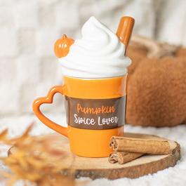 Something Different Pumpkin Spice Latte Shaped Lidded Mug