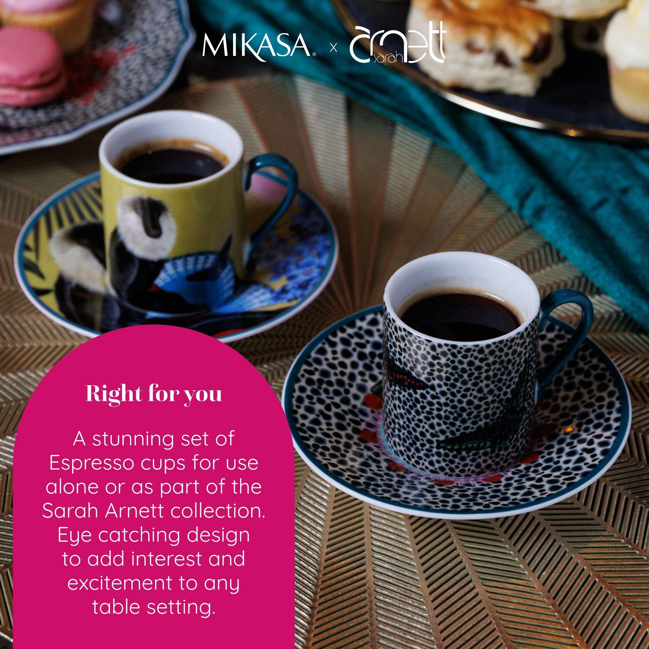 Mixed - Mikasa - Mikasa x Sarah Arnett Porcelain Espresso Cups Set - 5