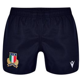 Macron Italy Rugby Training Shorts 2023 2024 Adults