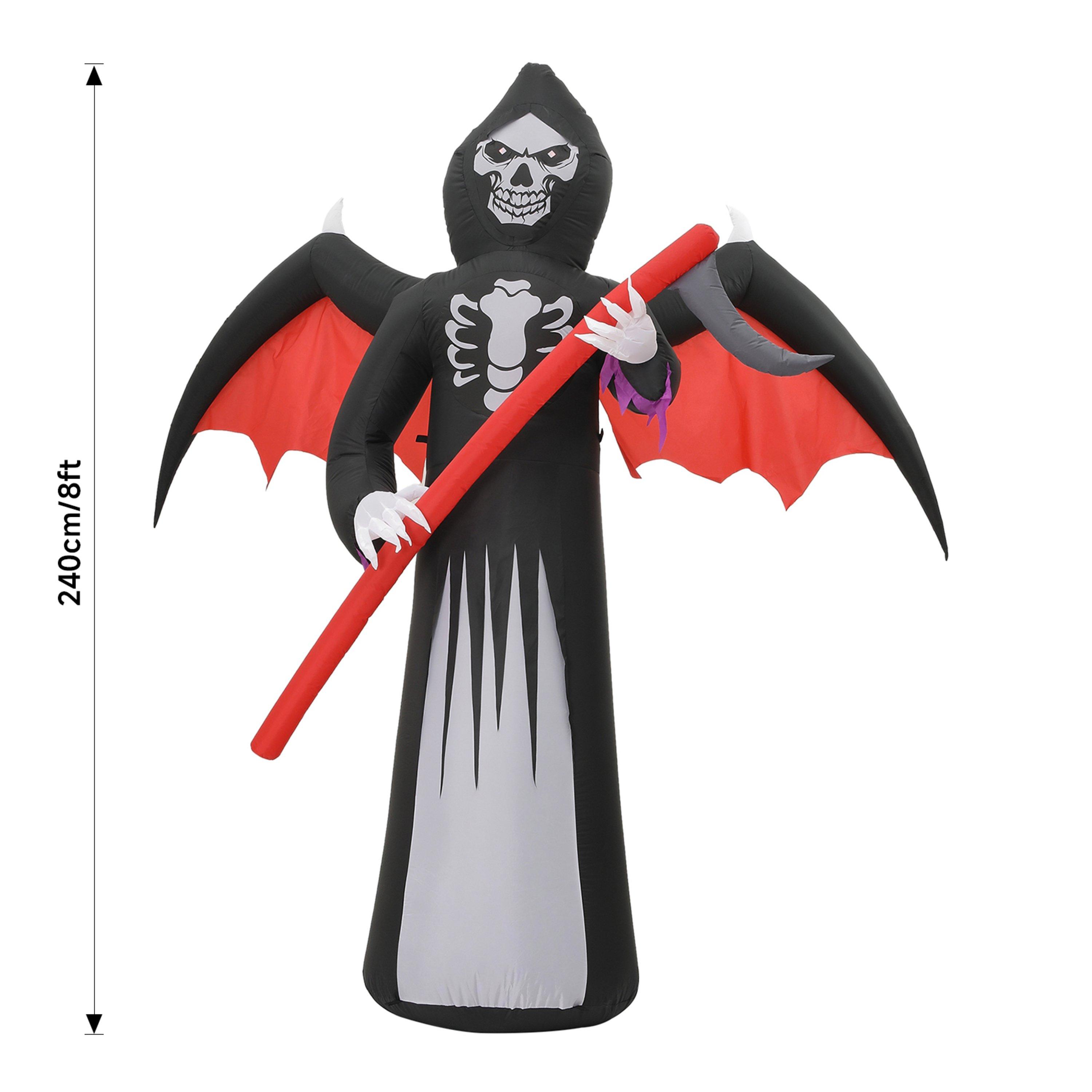 Redblack - LIFE IDEAS - 240cm Halloween Grim Reaper Inflatable - 12