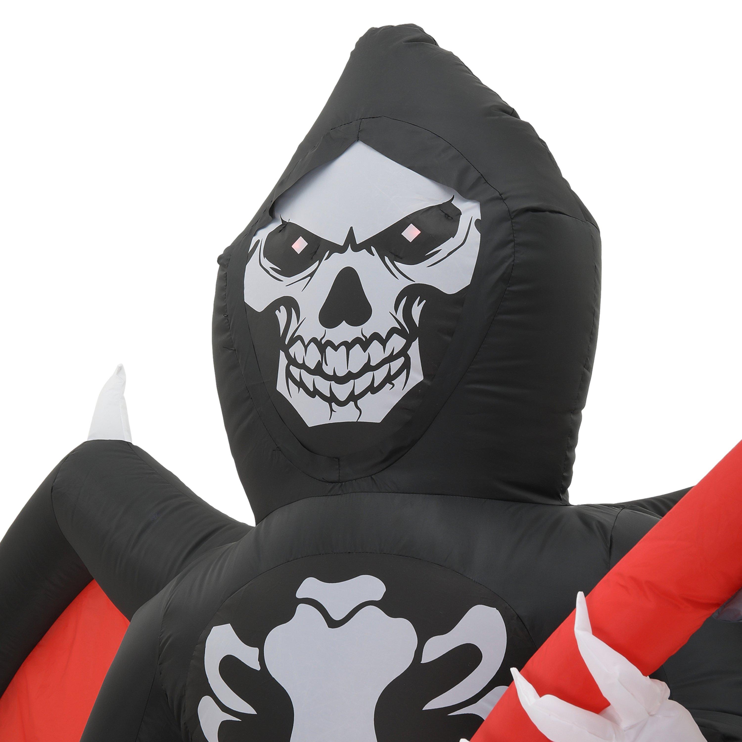 Redblack - LIFE IDEAS - 240cm Halloween Grim Reaper Inflatable - 7