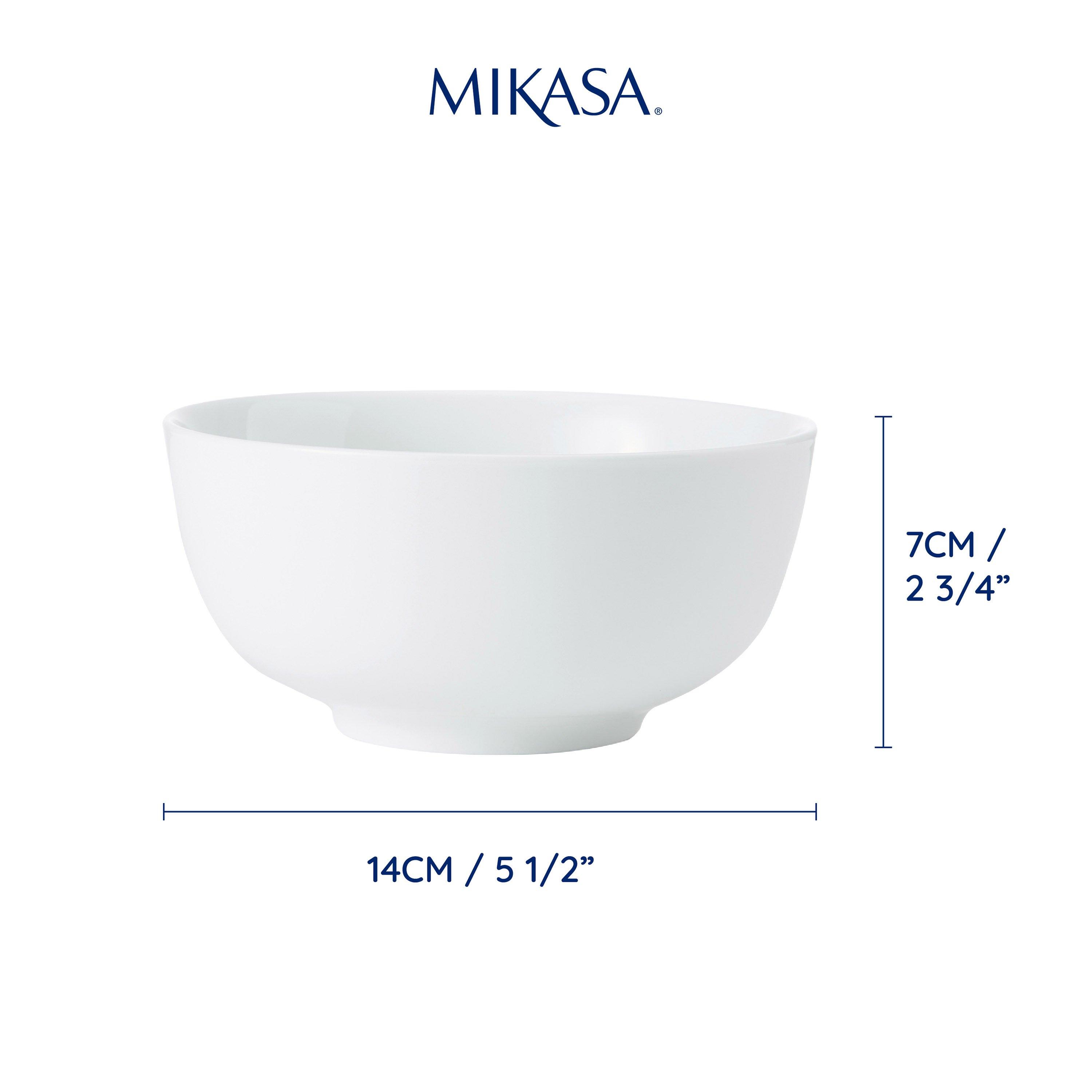 White - Mikasa - Mikasa Chalk Porcelain Cereal Bowls - 2