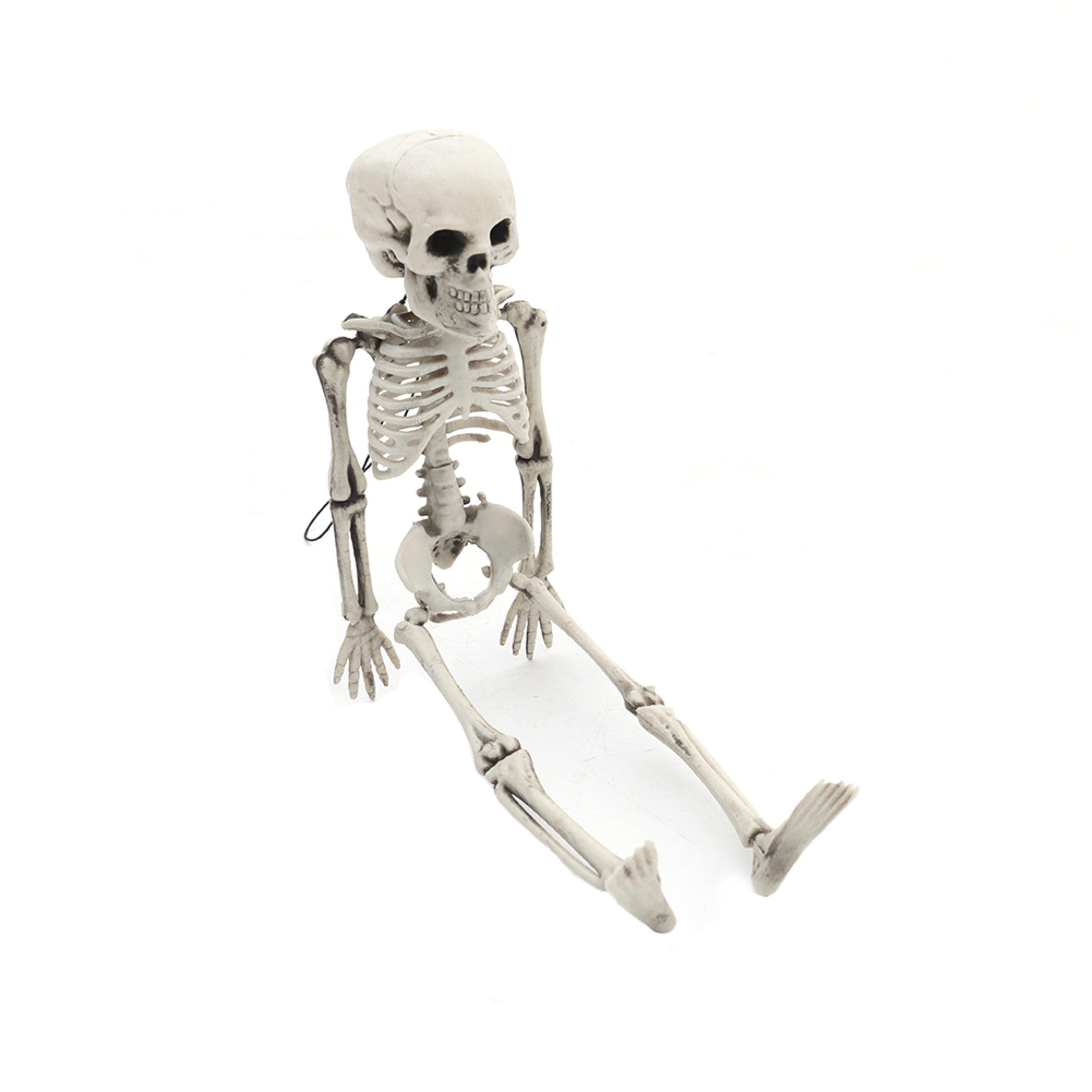 Distressed Whit - LIFE IDEAS - Realistic Posable Hanging Skeleton for Halloween - 6