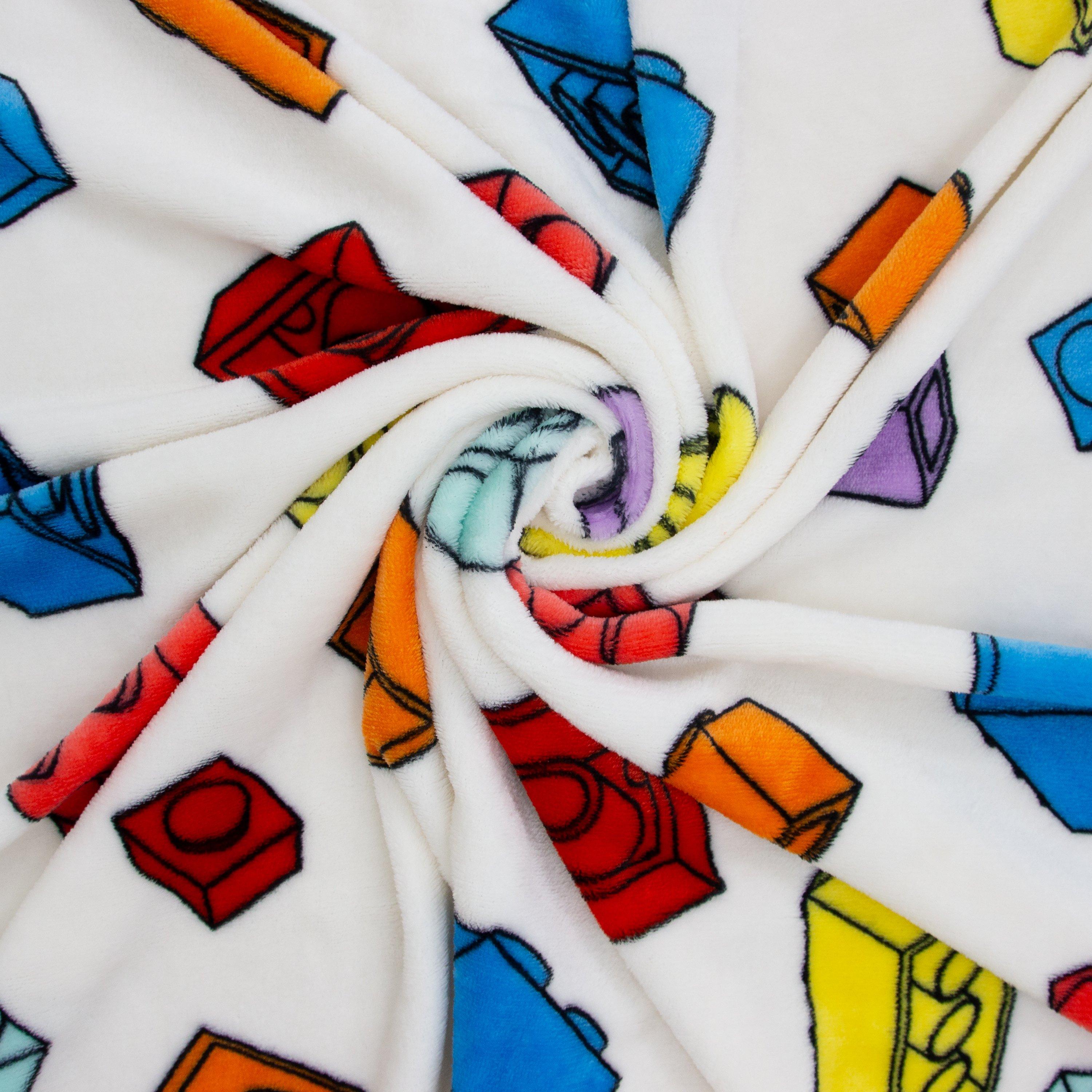 Multicolour - LEGO - Lego Colourblocked Fleece Blanket - 6