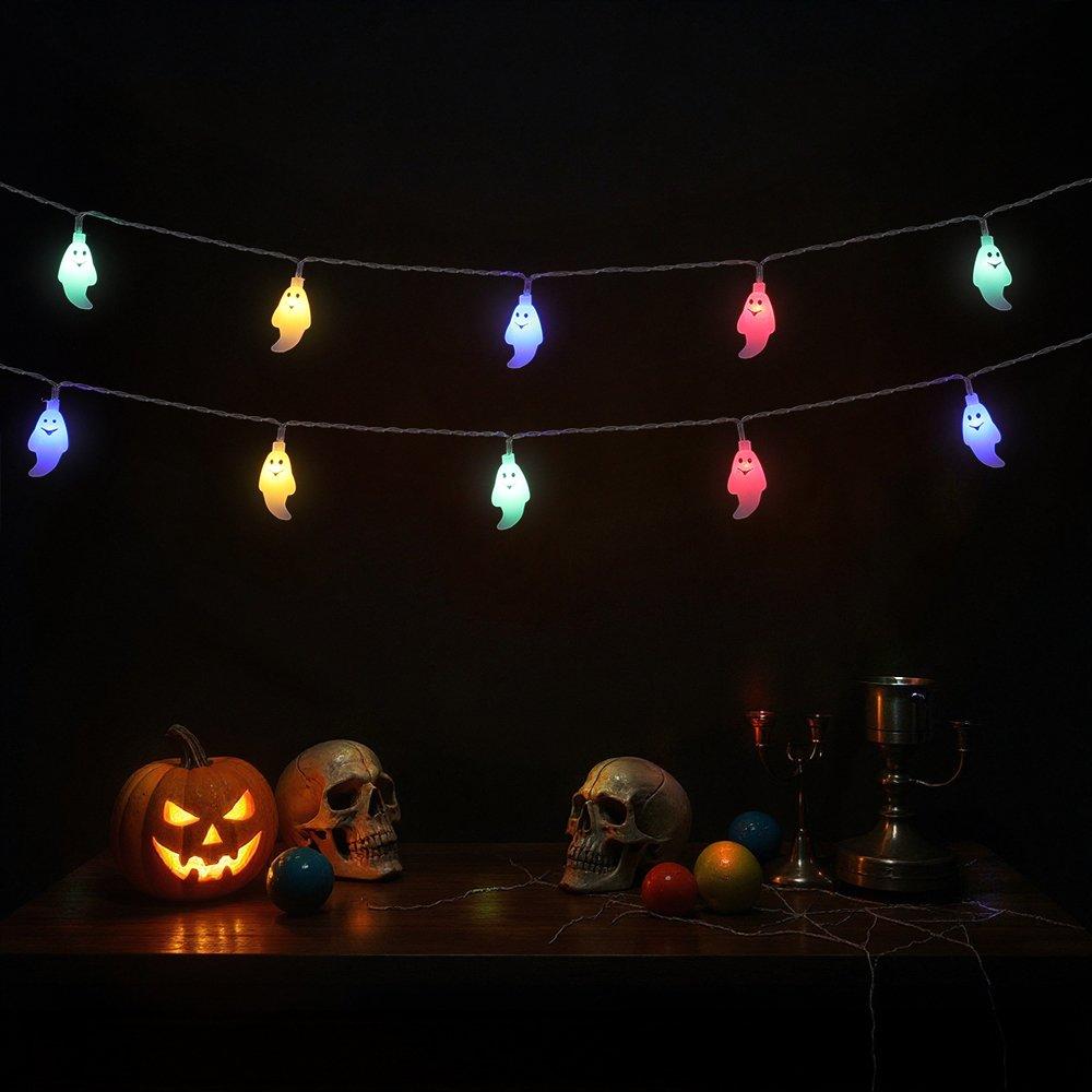 White - LIFE IDEAS - 20 LED Ghost String Lights for Decoration - 1