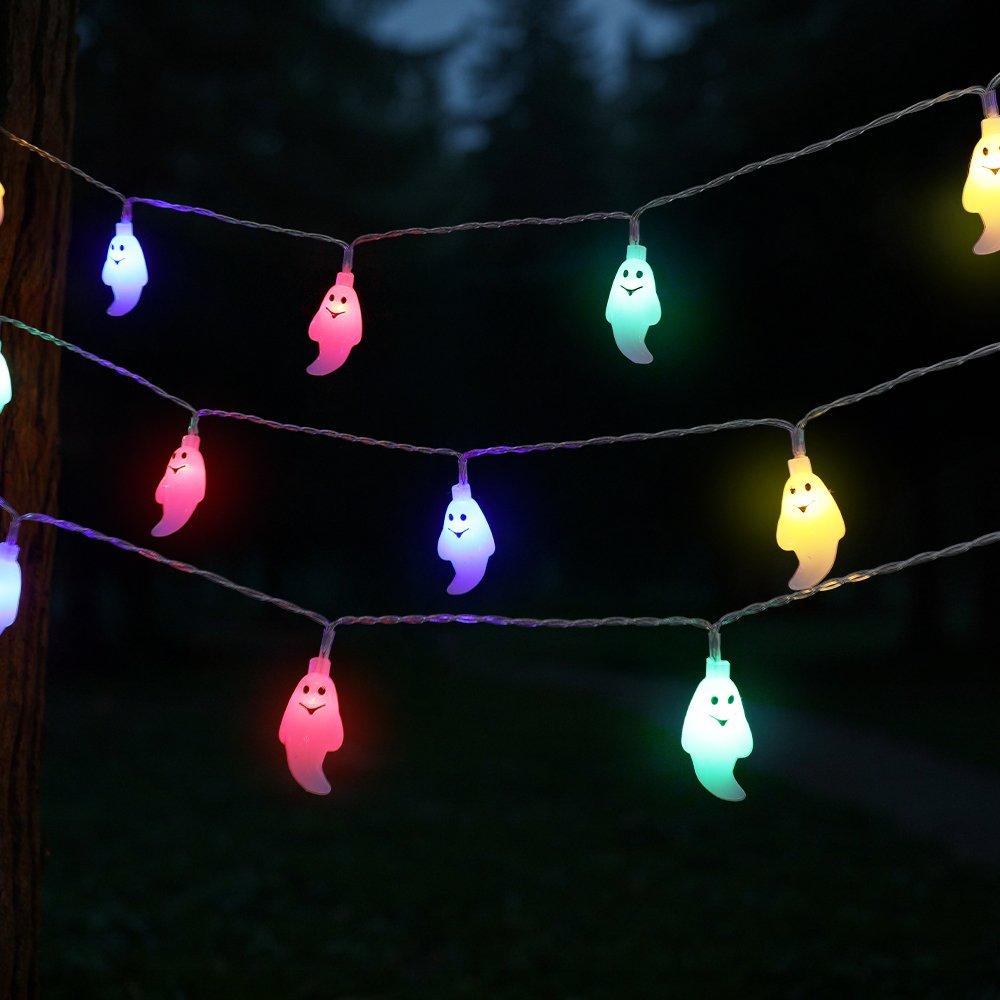 White - LIFE IDEAS - 20 LED Ghost String Lights for Decoration - 6
