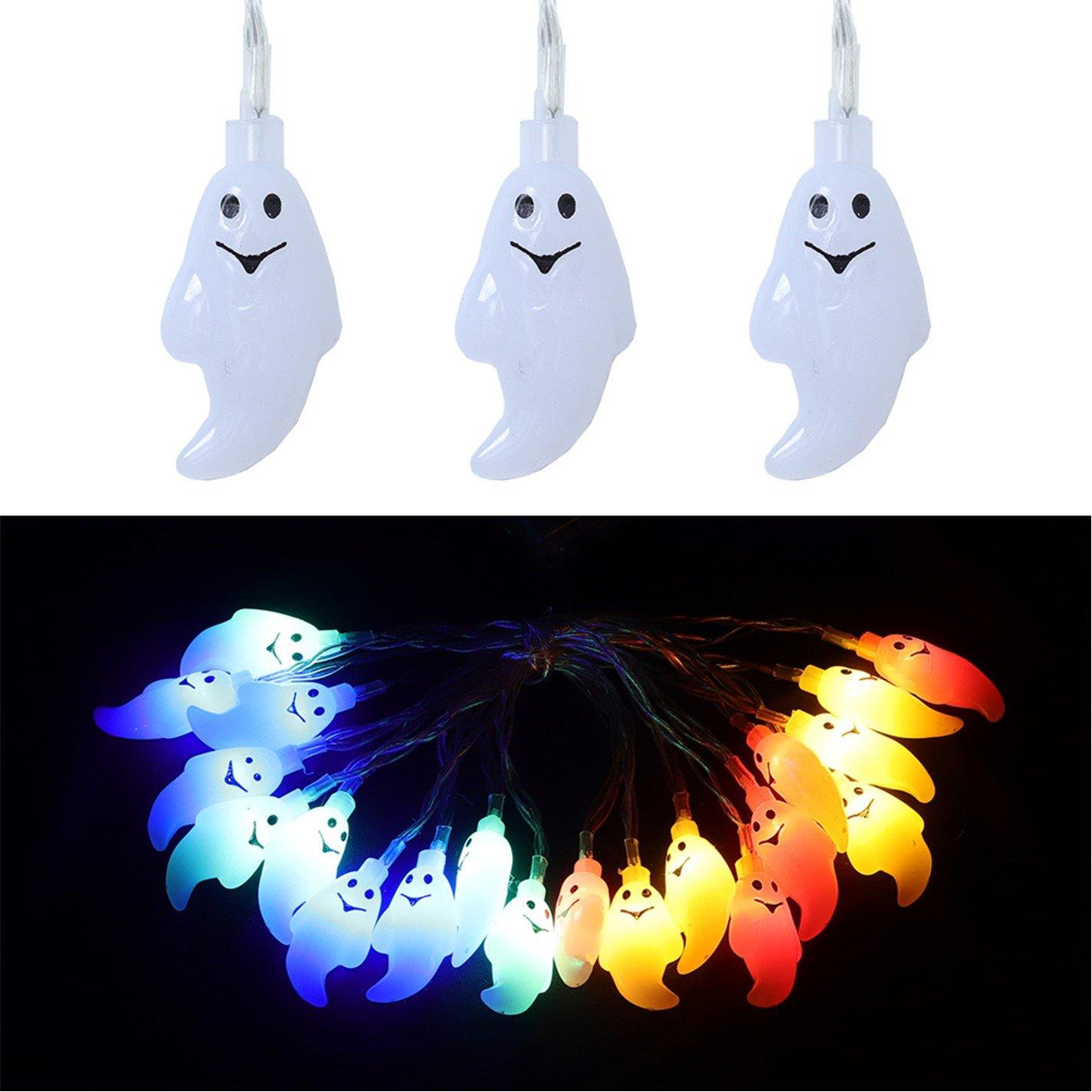 White - LIFE IDEAS - 20 LED Ghost String Lights for Decoration - 7