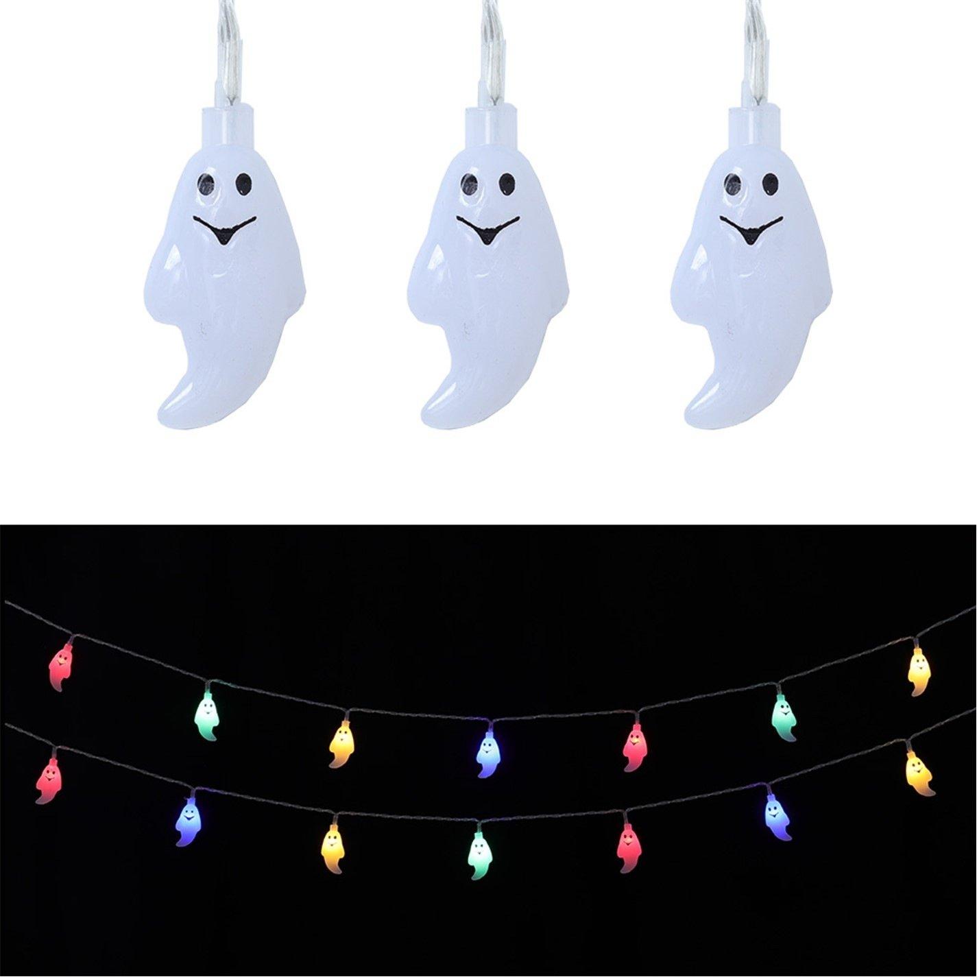 White - LIFE IDEAS - 20 LED Ghost String Lights for Decoration - 8
