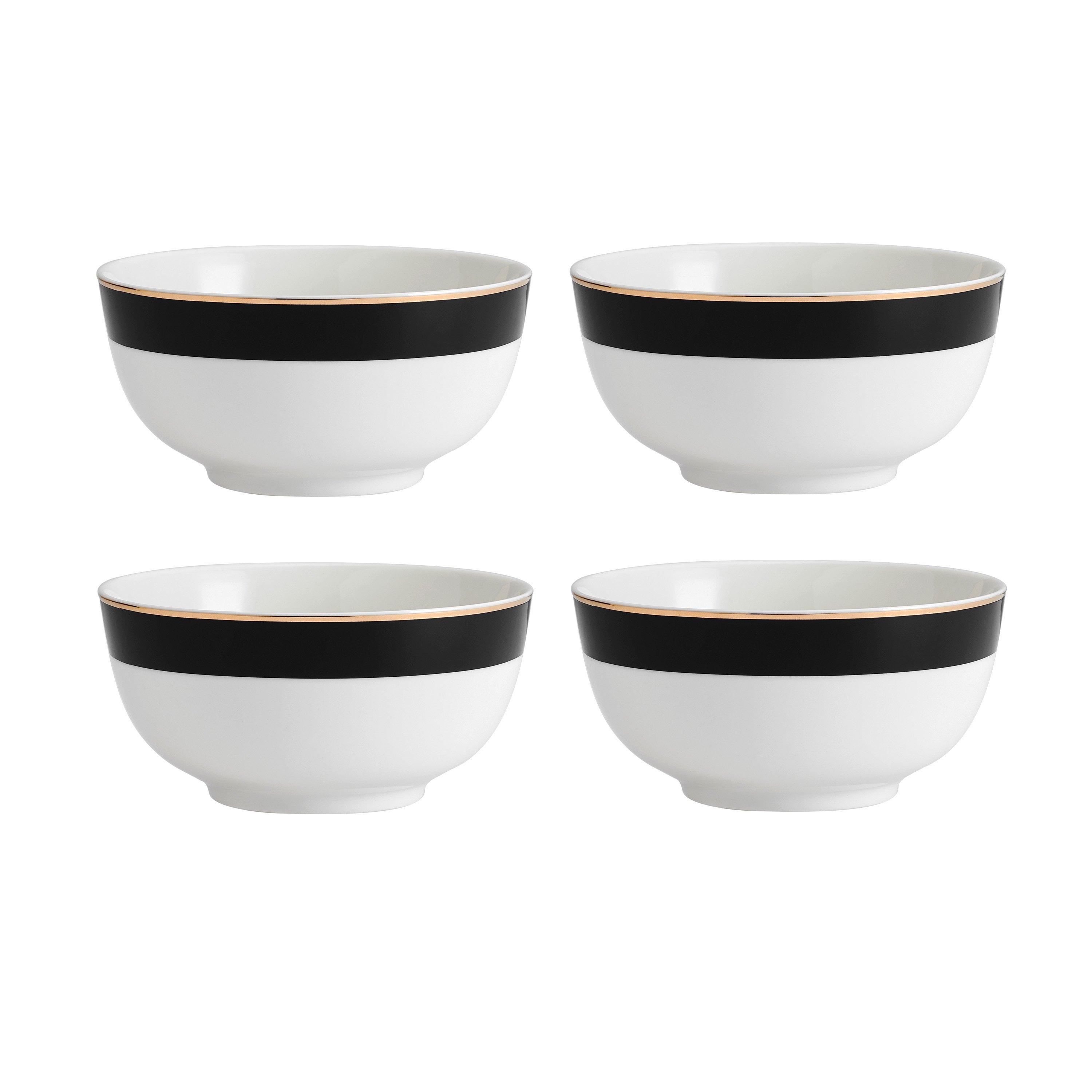 MIKASA Luxe Deco 4pc Fine China Cereal Bowl Set, 14cm, Gift Boxed - Image 8