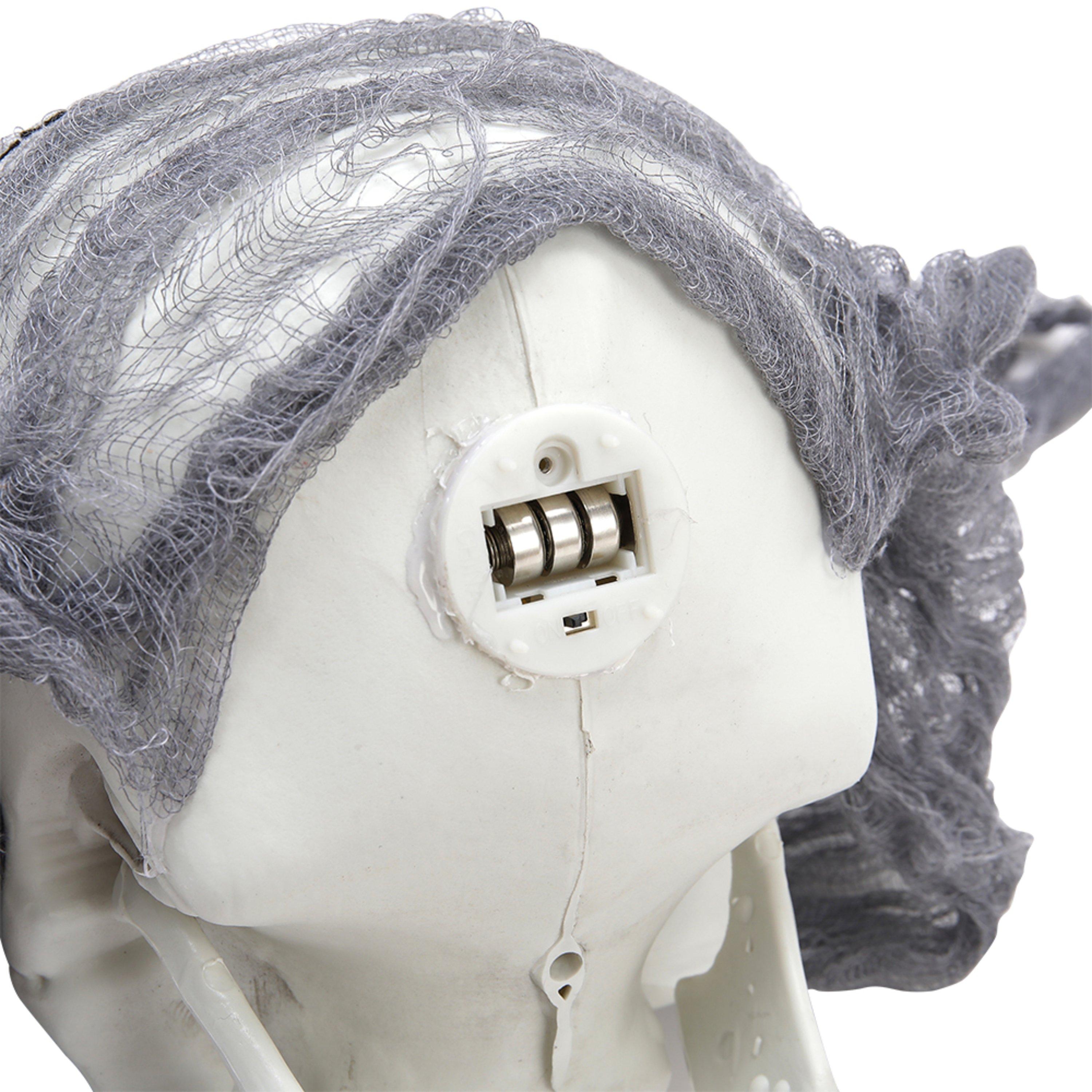 Greywhite - LIFE IDEAS - Halloween Hanging Skull with Glowing Eyes - 11
