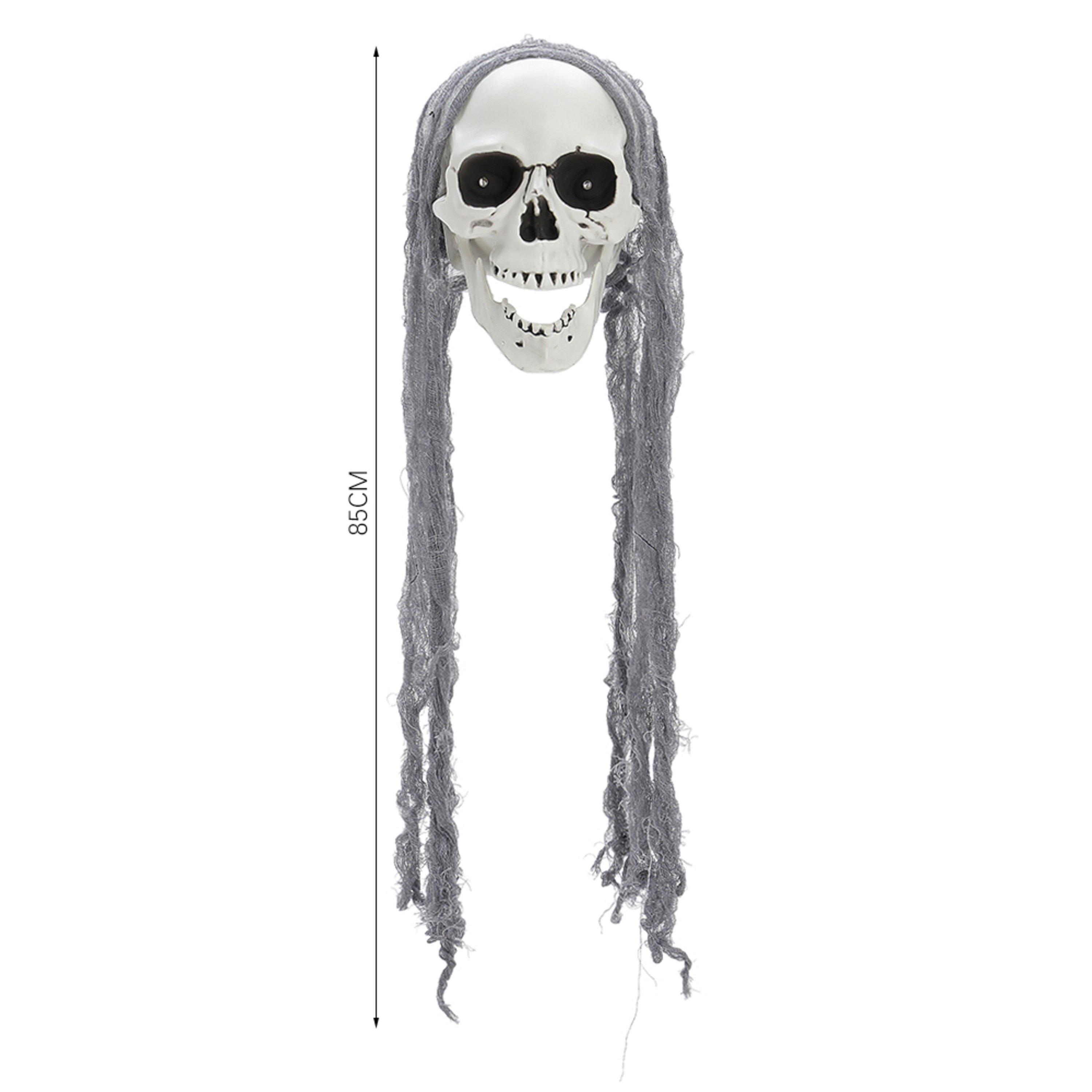 Greywhite - LIFE IDEAS - Halloween Hanging Skull with Glowing Eyes - 12