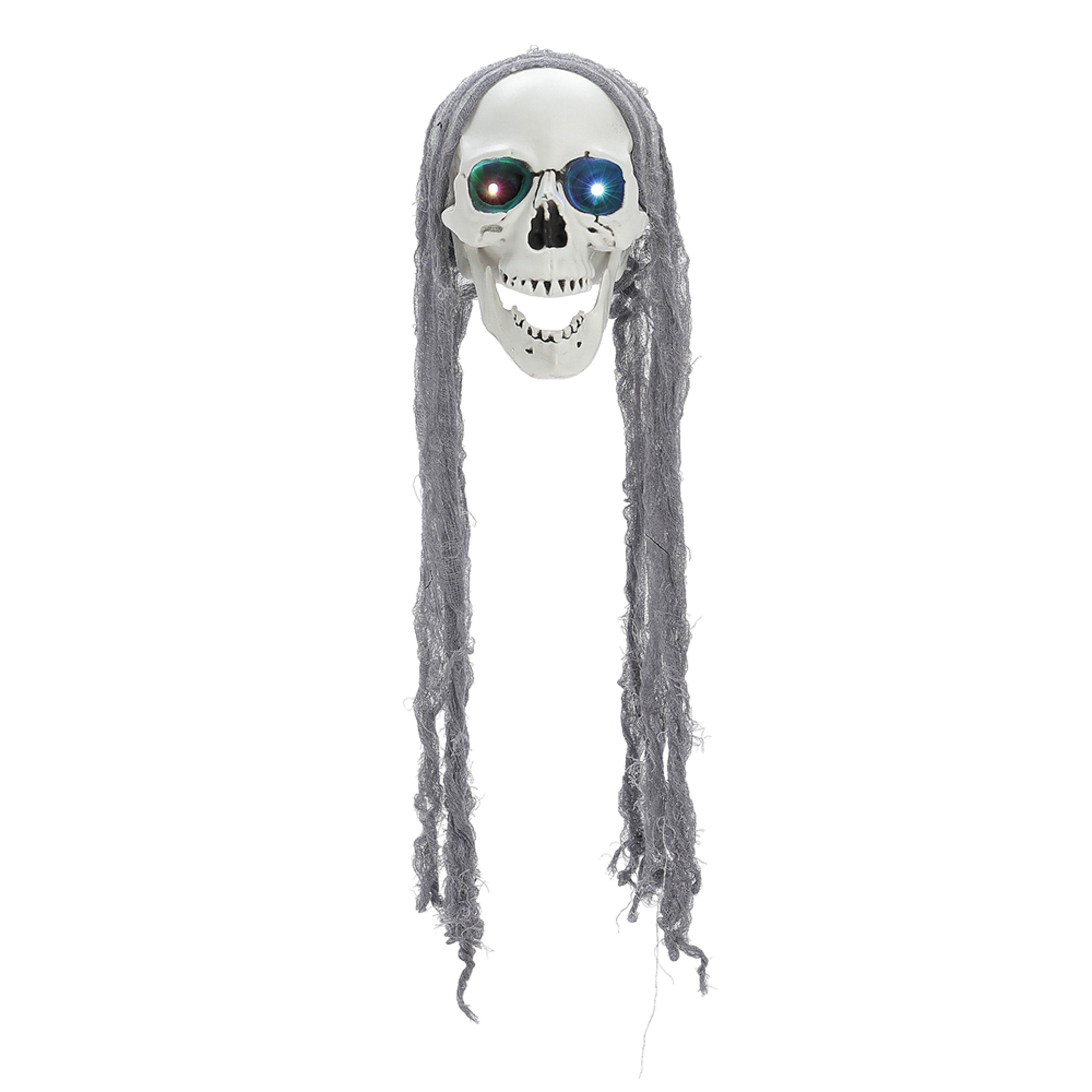 Greywhite - LIFE IDEAS - Halloween Hanging Skull with Glowing Eyes - 7