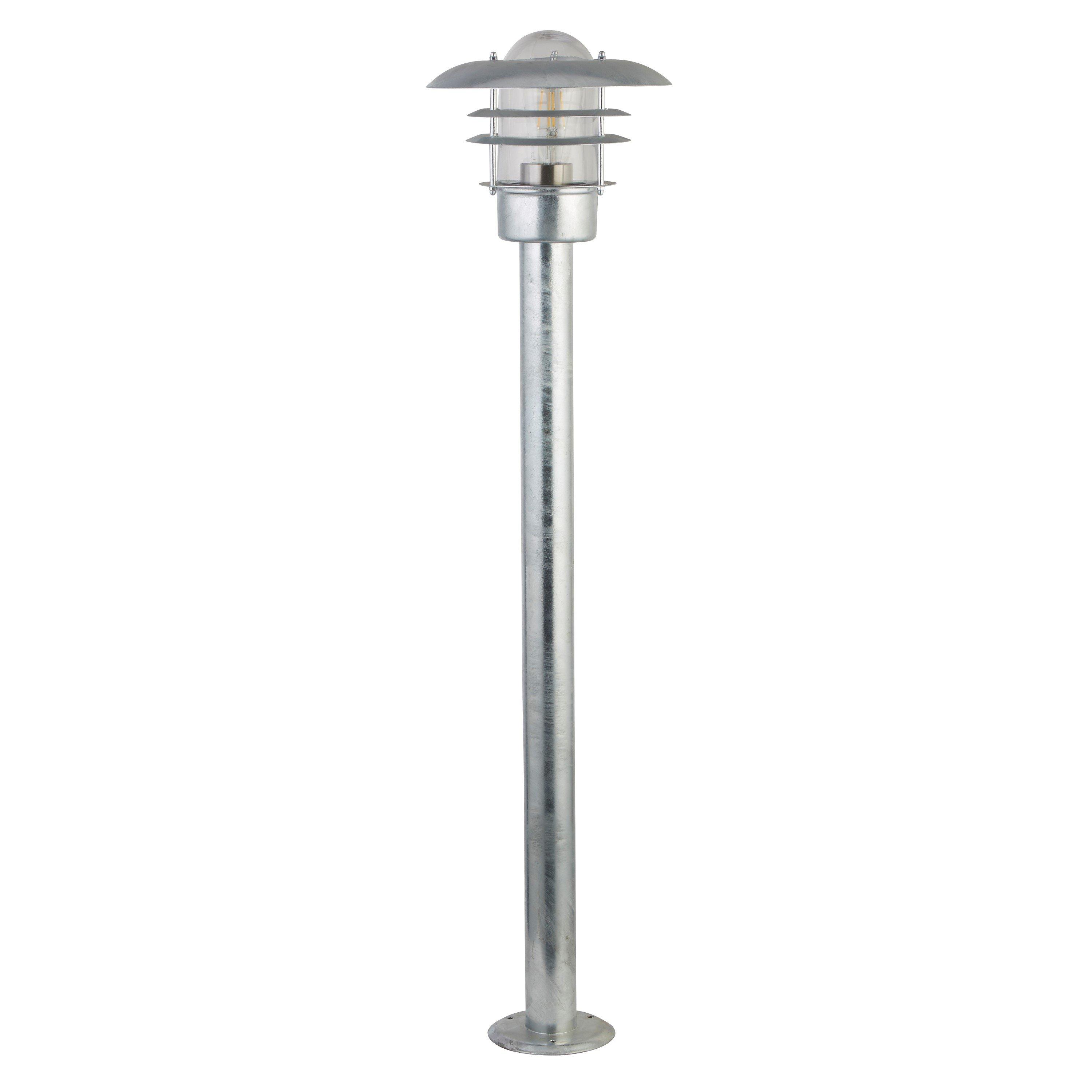 Silver And Clea - Lighting Collection - GALVANISED OUTDOOR LANTERN POST - 3