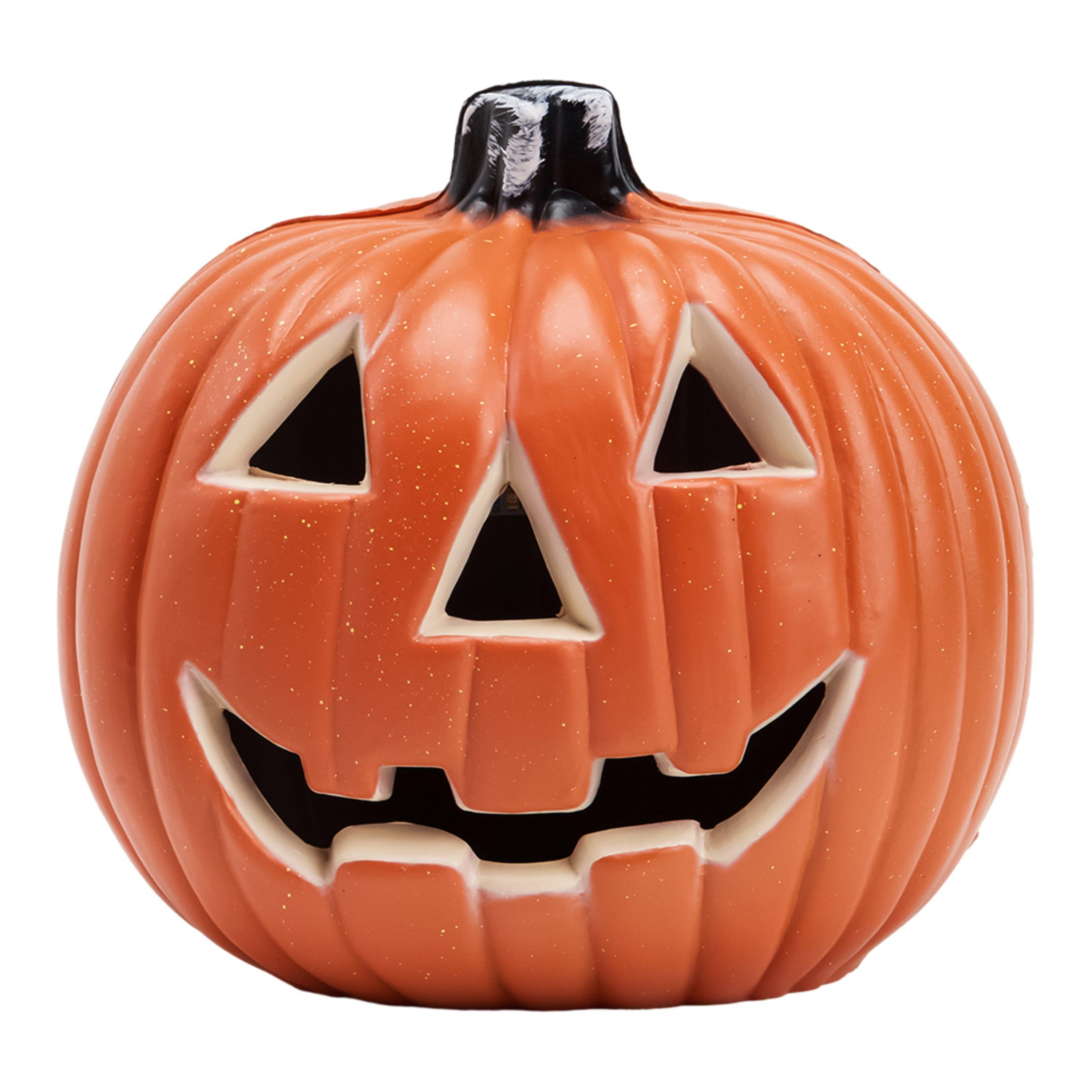 Orange - LIFE IDEAS - Halloween LED Pumpkin Lantern Battery Operated - 3