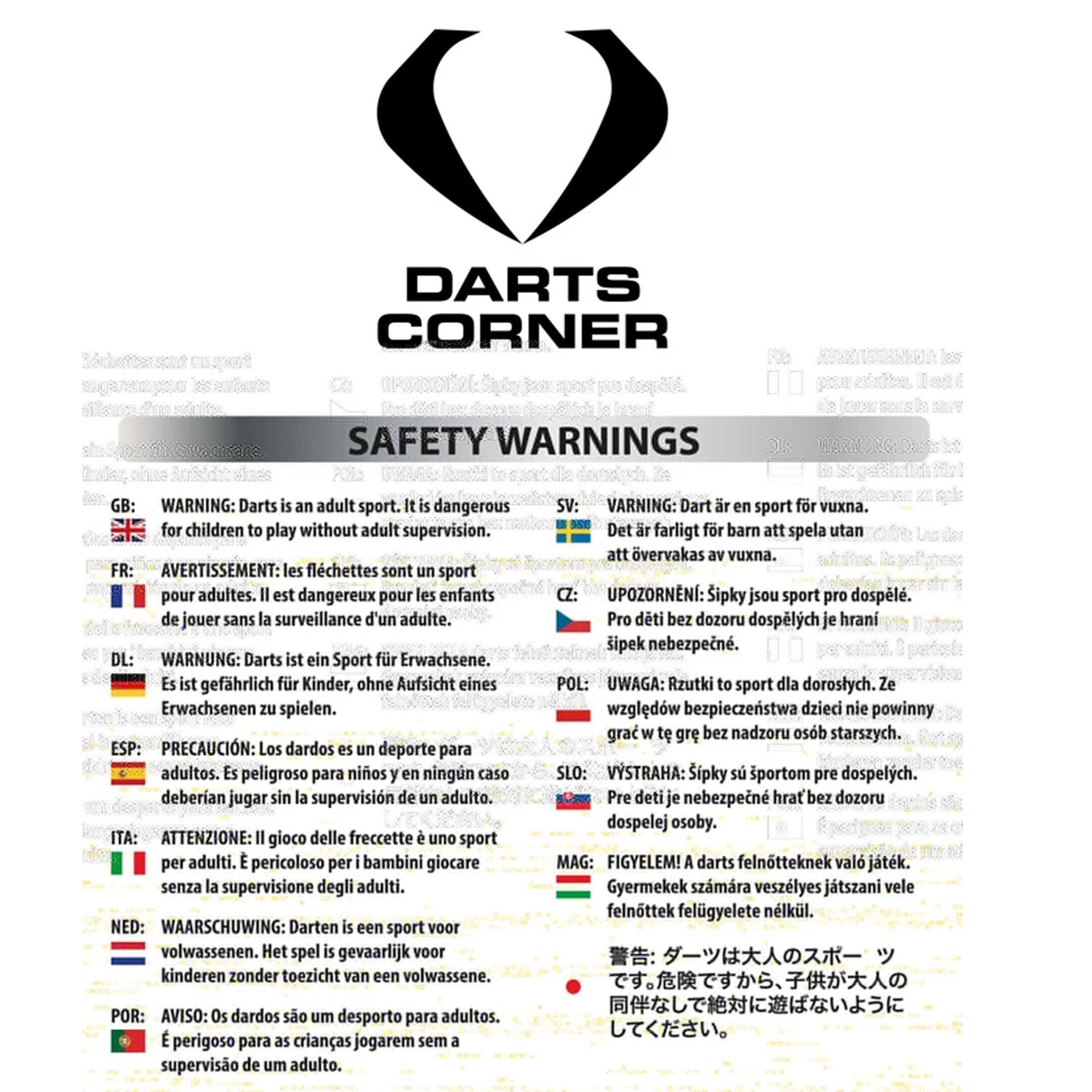 Black - Mission Darts - Mission AXIS Dartboard Set - 5