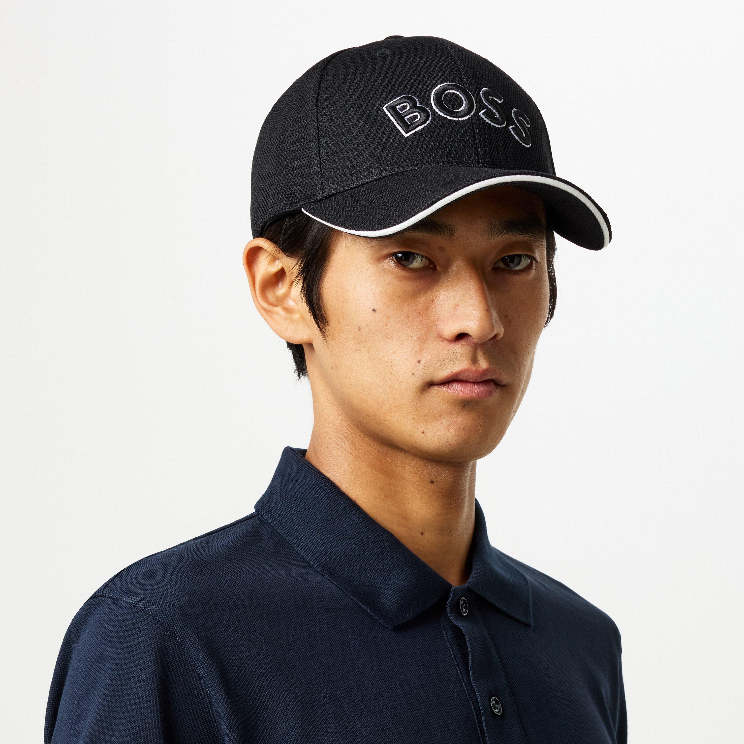 Black 001 - Boss - Men's  Embroidered Logo Baseball Cap - 2