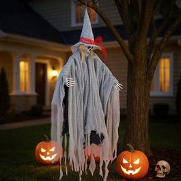 LIFE IDEAS Halloween Voice-Activated Hanging Witch