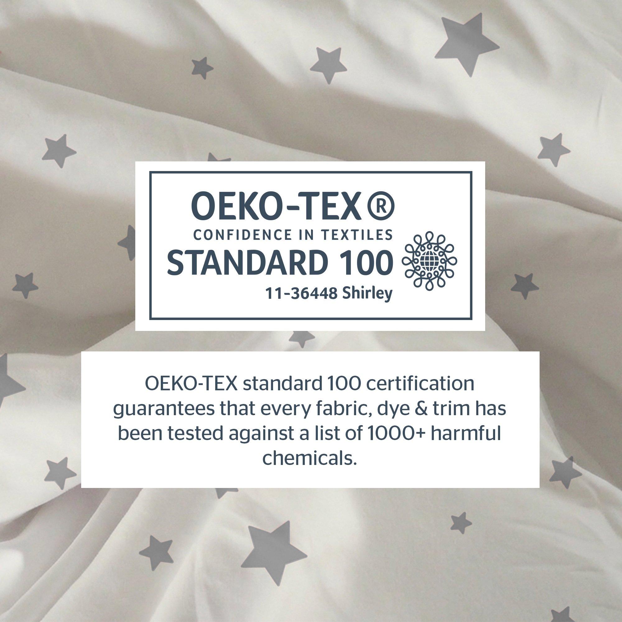 Grey Star - Silentnight - Safe Nights Cot Bed Fitted Sheet - 2 Pack - 6