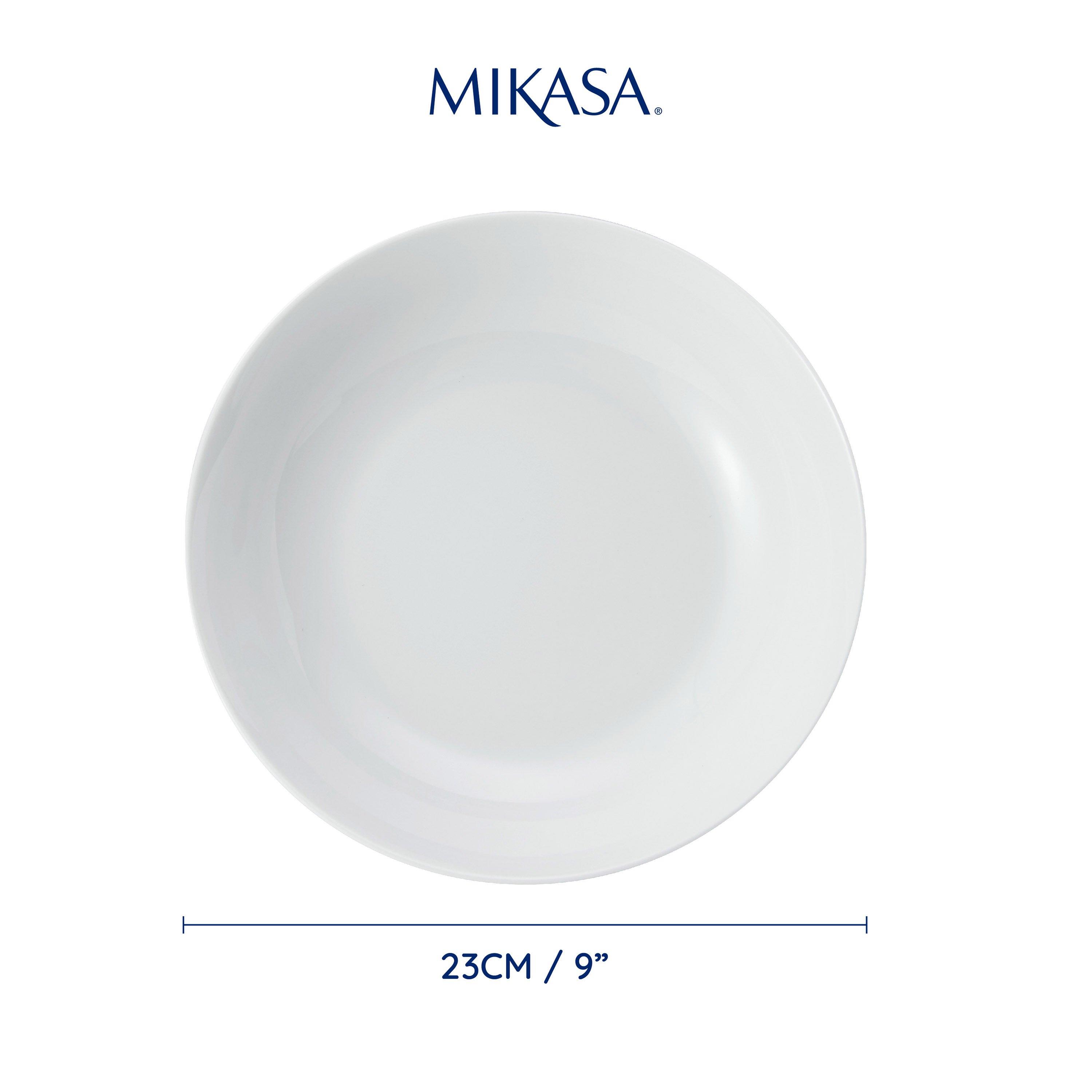 White - Mikasa - Mikasa Chalk Porcelain Pasta Bowls - 2