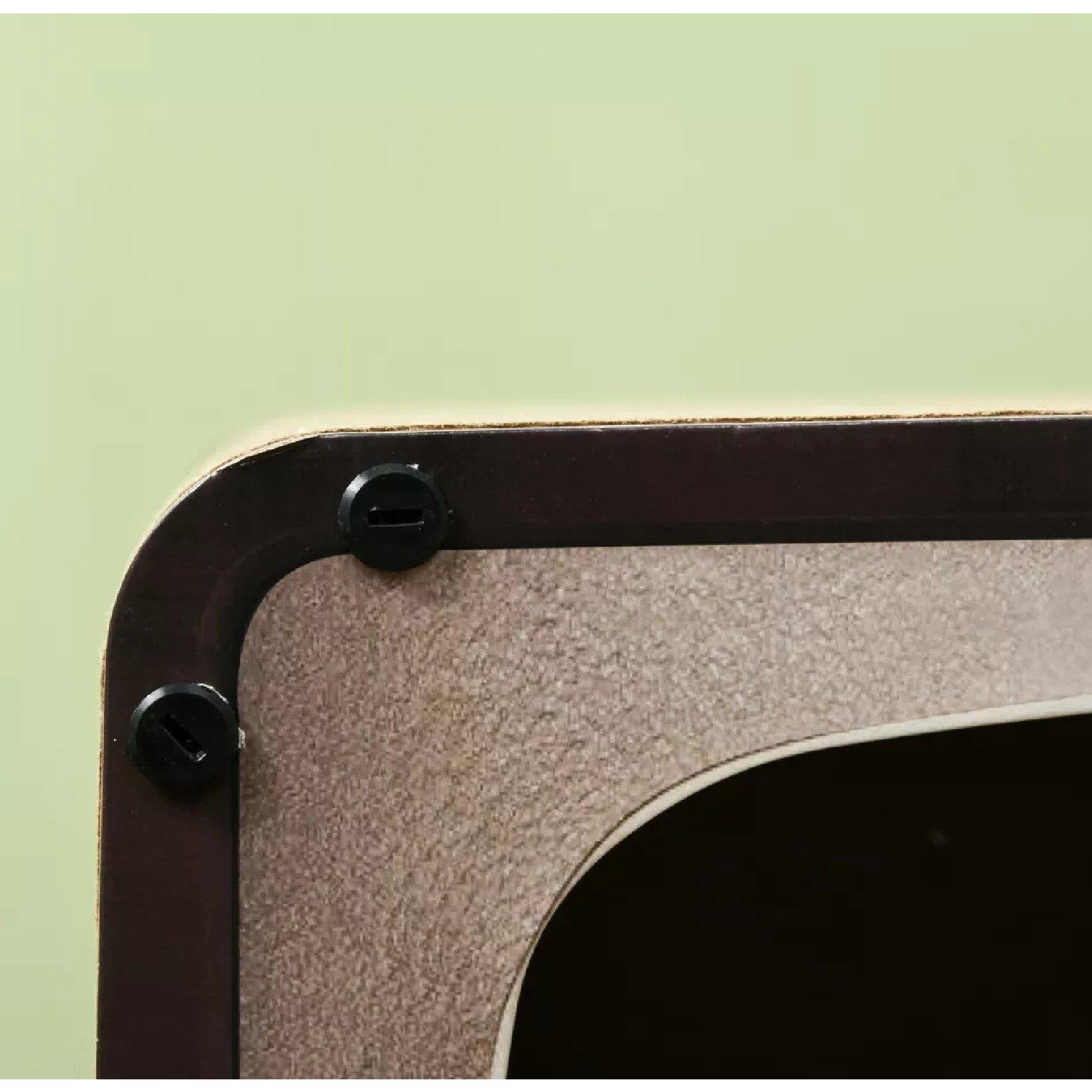 Brown - PawHut - PawHut 2 in 1 TV Shape Cat Scratching Board House - 7