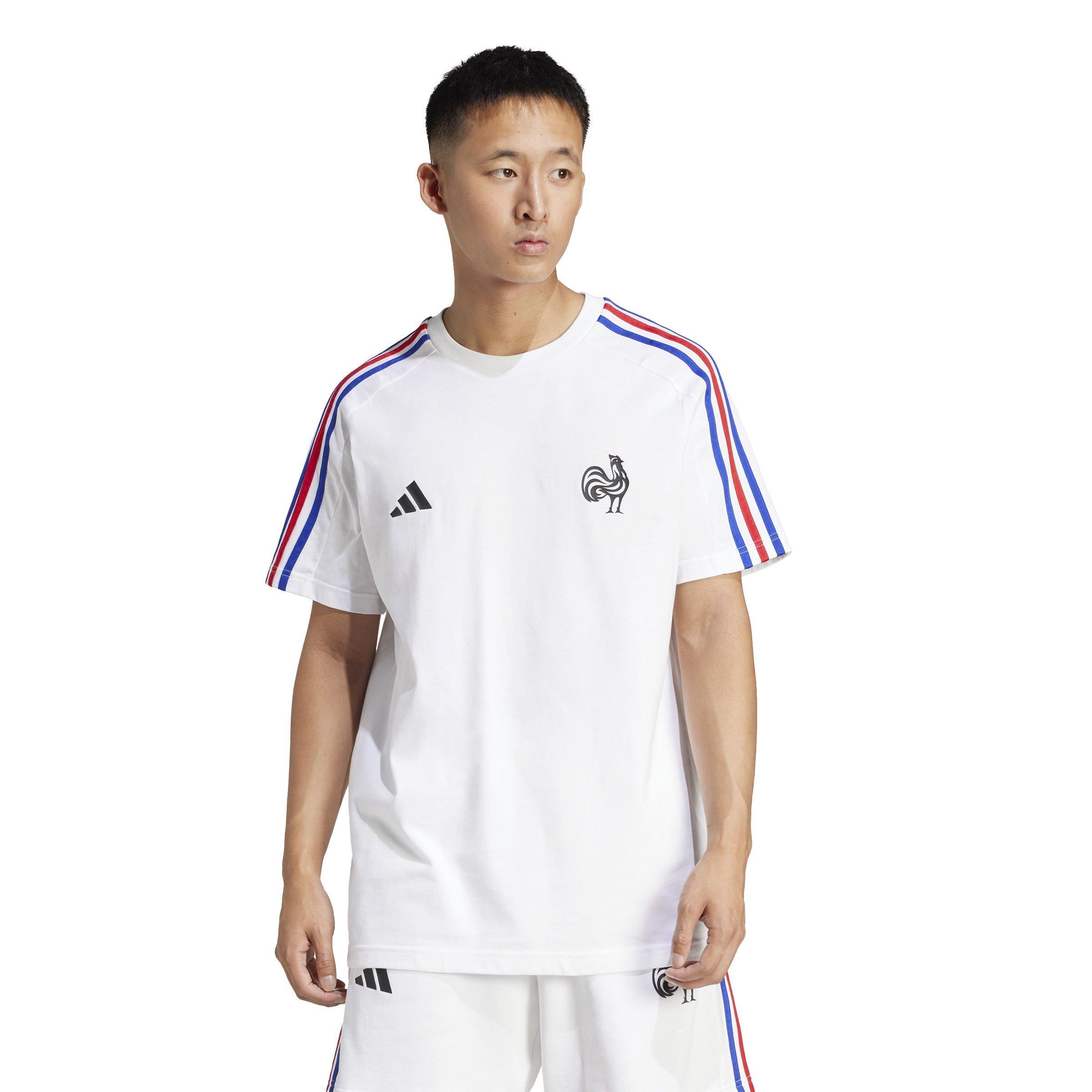 Bijela - adidas - France Essentials 3-Stripes T-Shirt Mens - 2