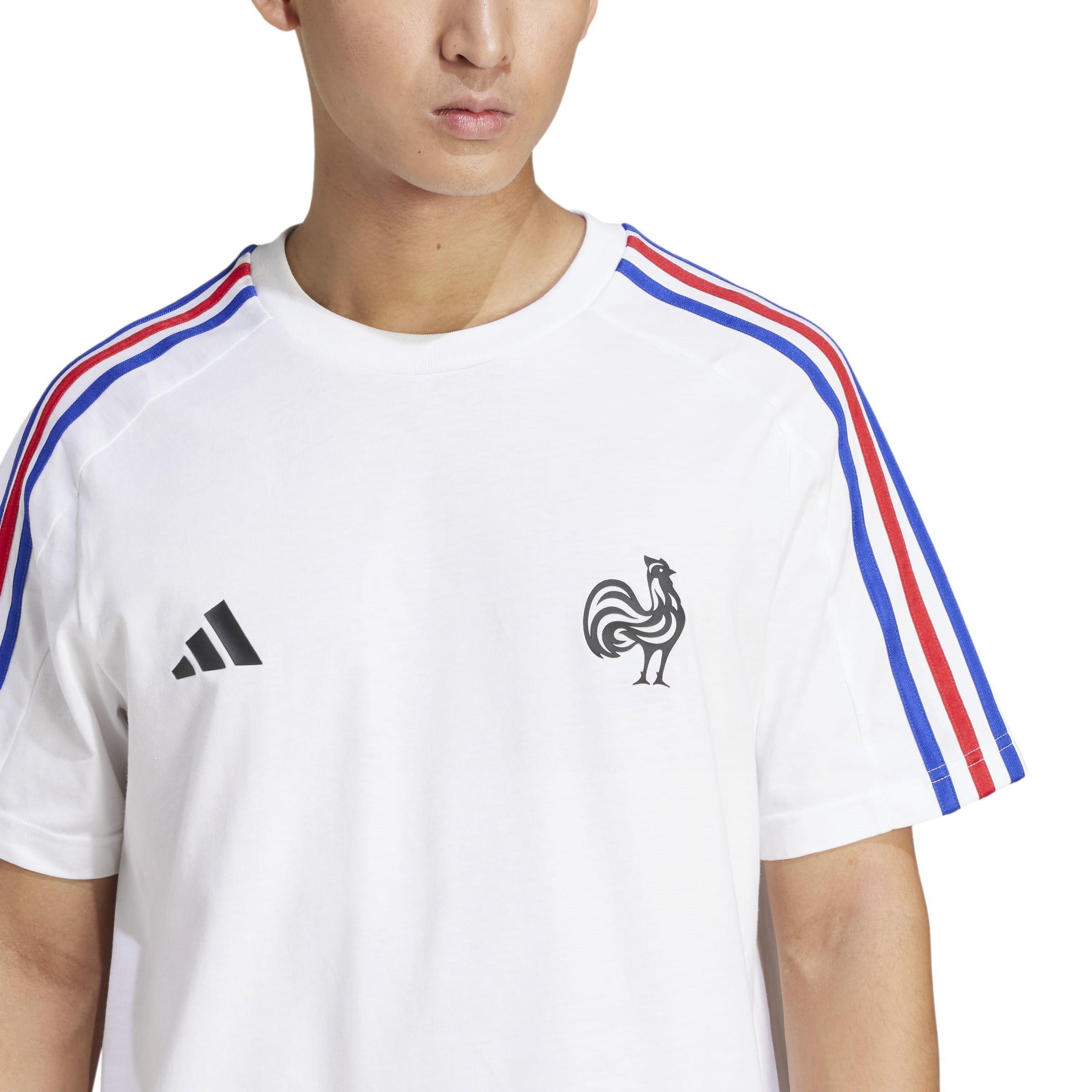 Bijela - adidas - France Essentials 3-Stripes T-Shirt Mens - 6
