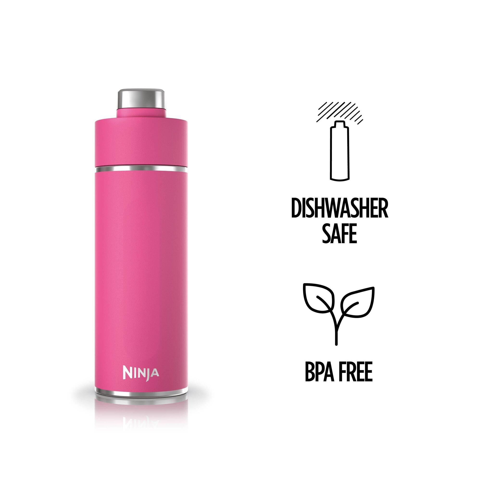 Ninja Thirsti 530 ml Travel Bottle – Pink In Hot Pink