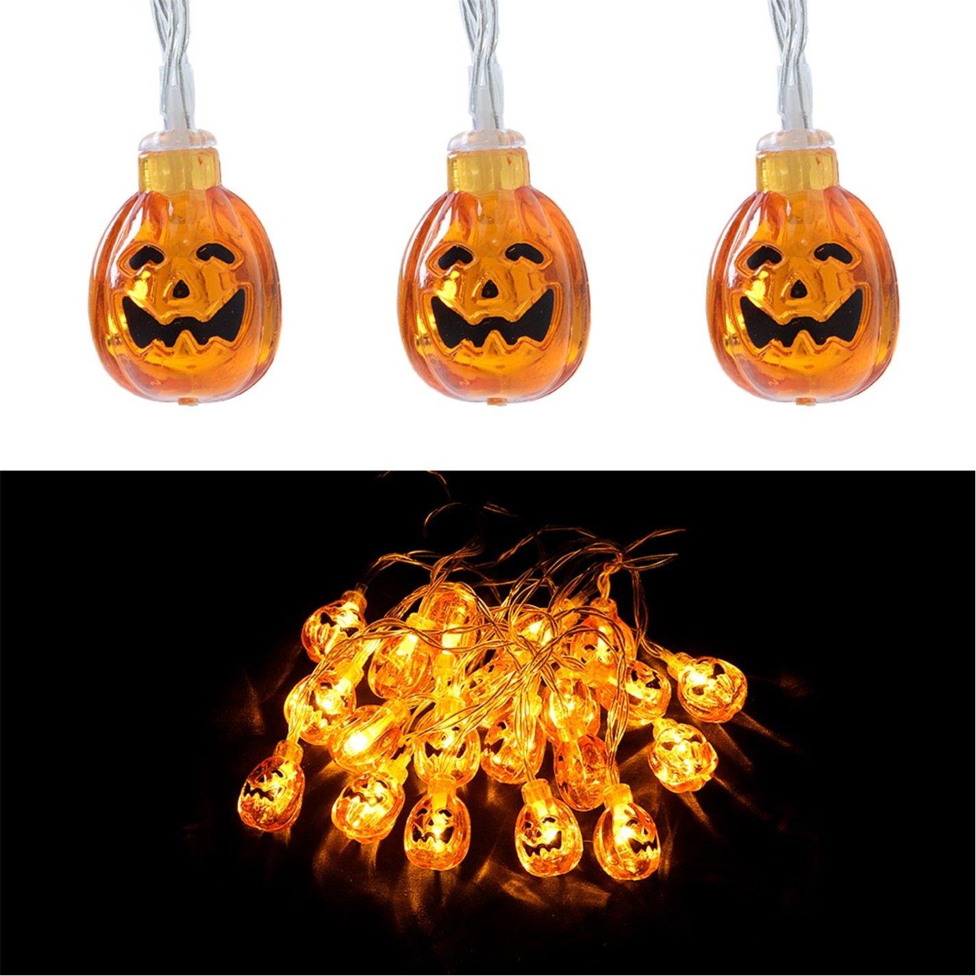 Orangewhite - LIFE IDEAS - Decorative Pumpkin LED String Light - 5