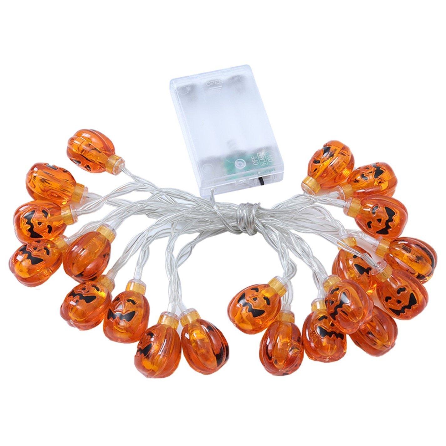 Orangewhite - LIFE IDEAS - Decorative Pumpkin LED String Light - 6