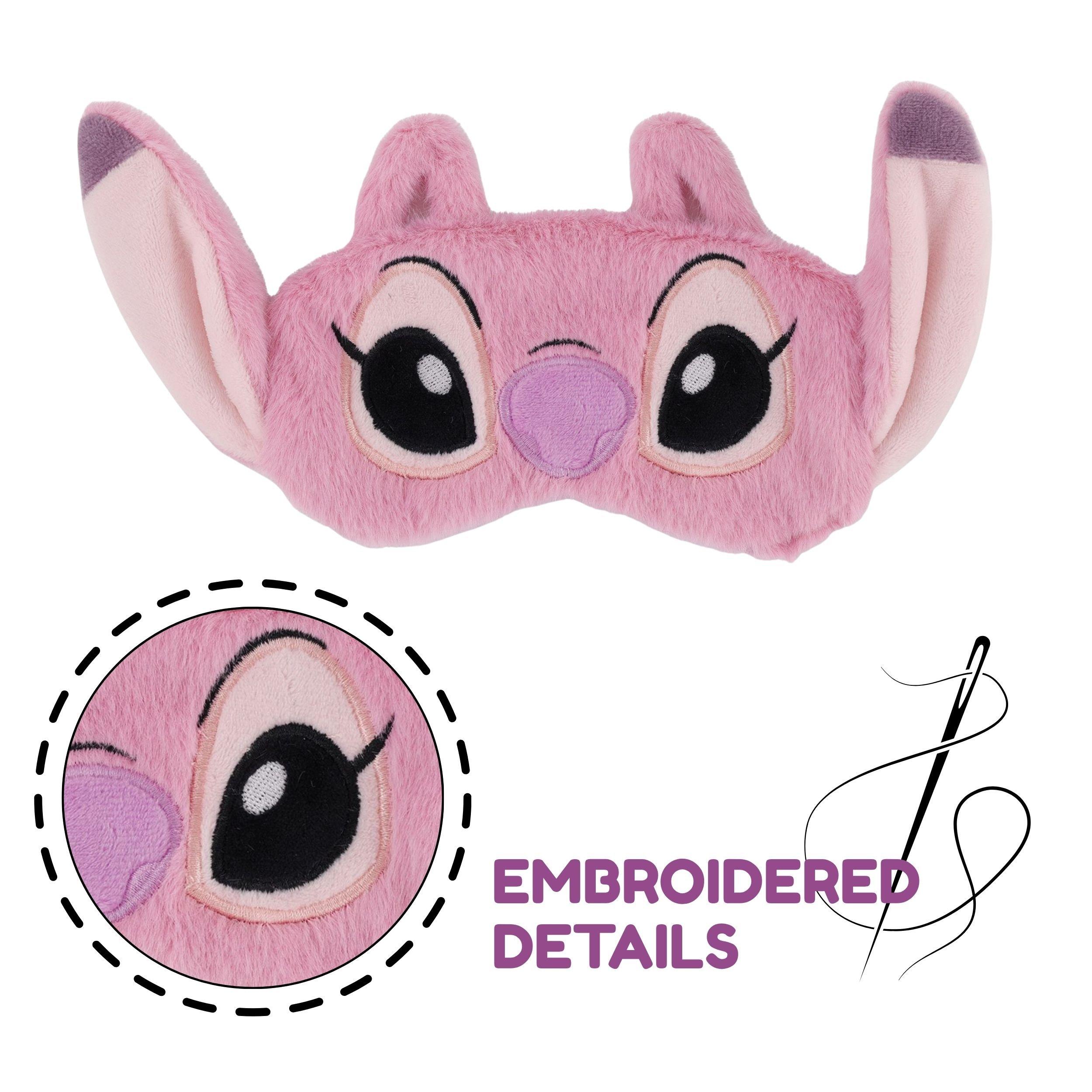 Pink - Disney Stitch - Angel Sleep Eye Mask - 4