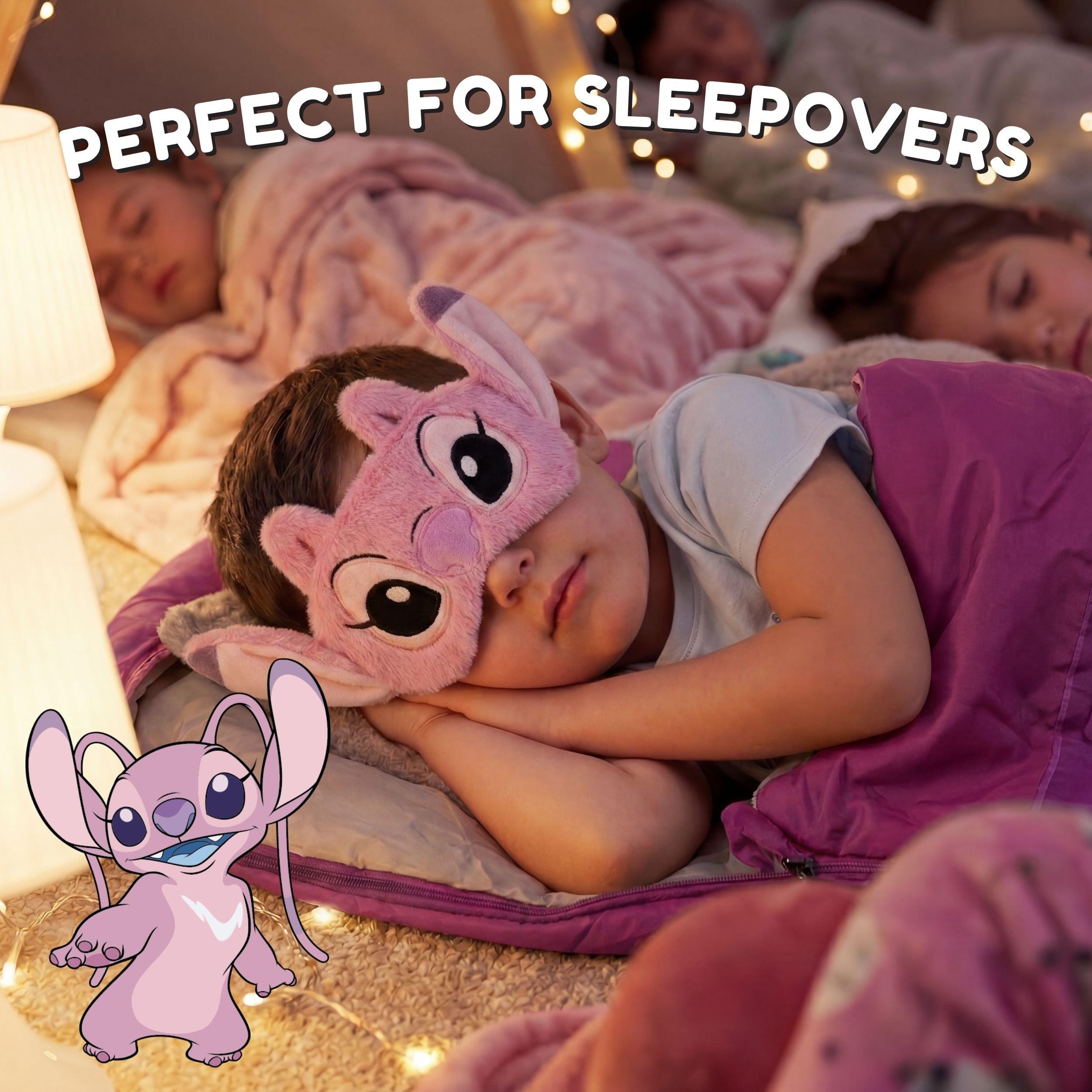 Pink - Disney Stitch - Angel Sleep Eye Mask - 6
