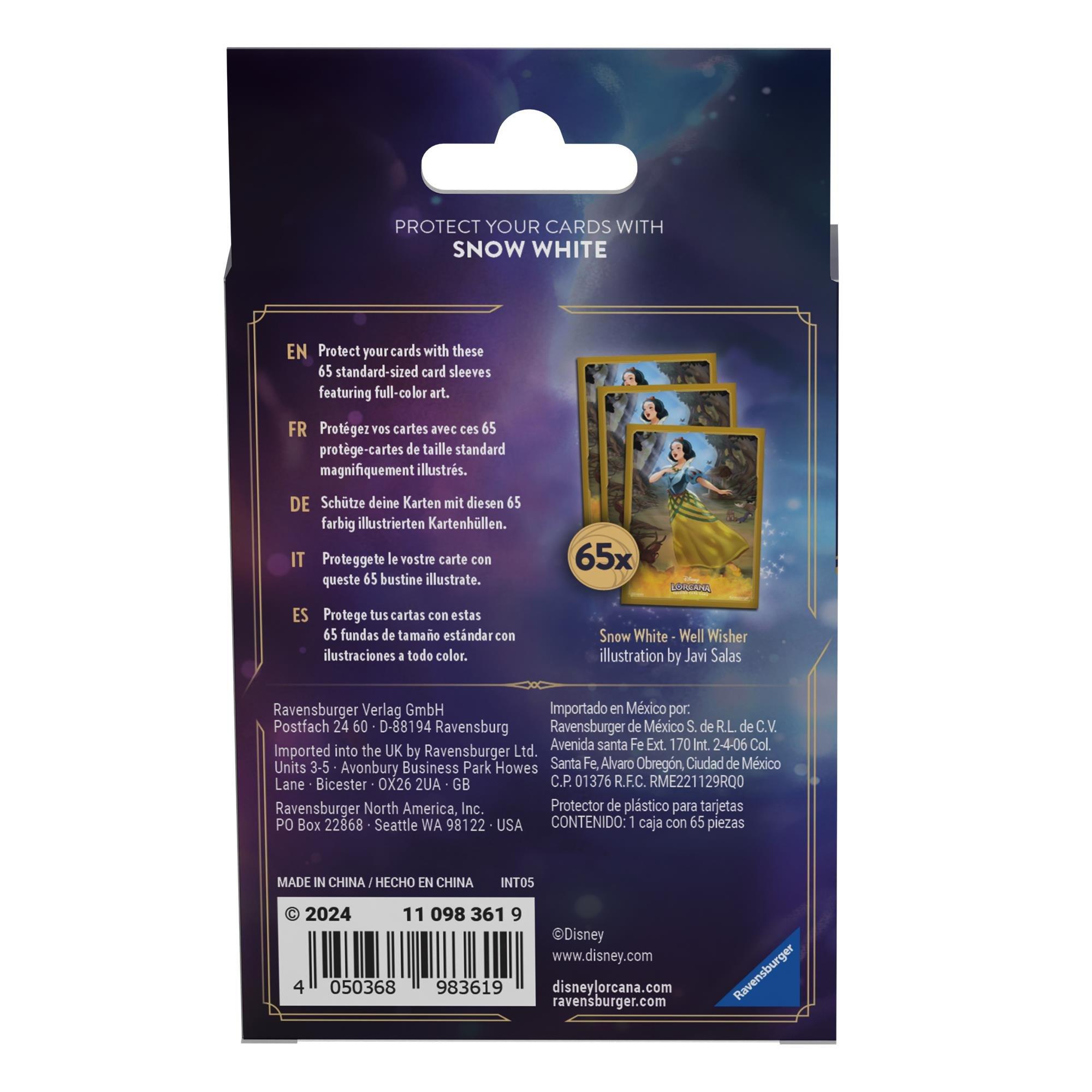 Marchandise - Disney - Lorcana Set 4 Card Sleeve Pack Snow White - 2