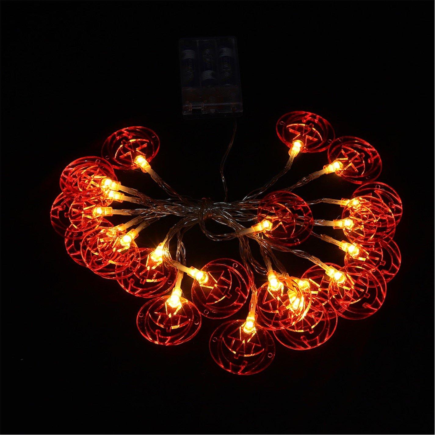 Orangewhite - LIFE IDEAS - Smiley Pumpkin LED String Lights Party Decor - 2