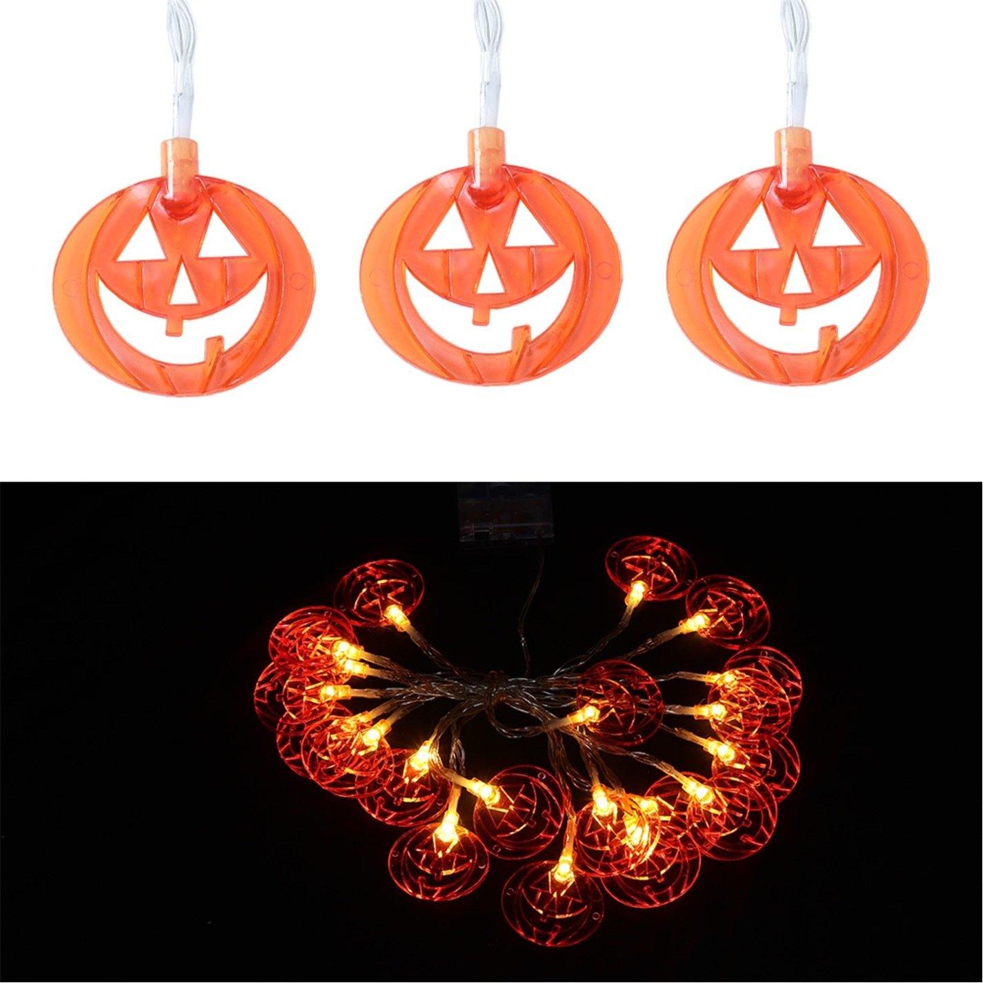 Orangewhite - LIFE IDEAS - Smiley Pumpkin LED String Lights Party Decor - 6