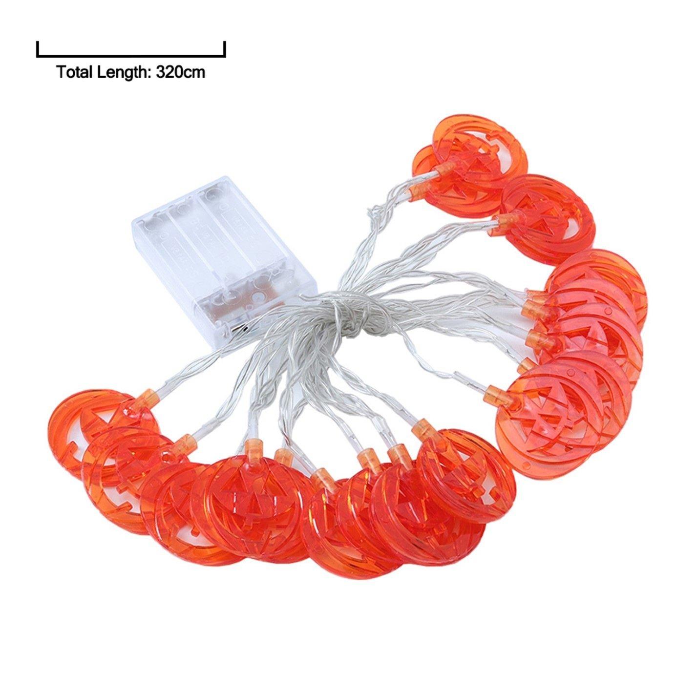 Orangewhite - LIFE IDEAS - Smiley Pumpkin LED String Lights Party Decor - 7
