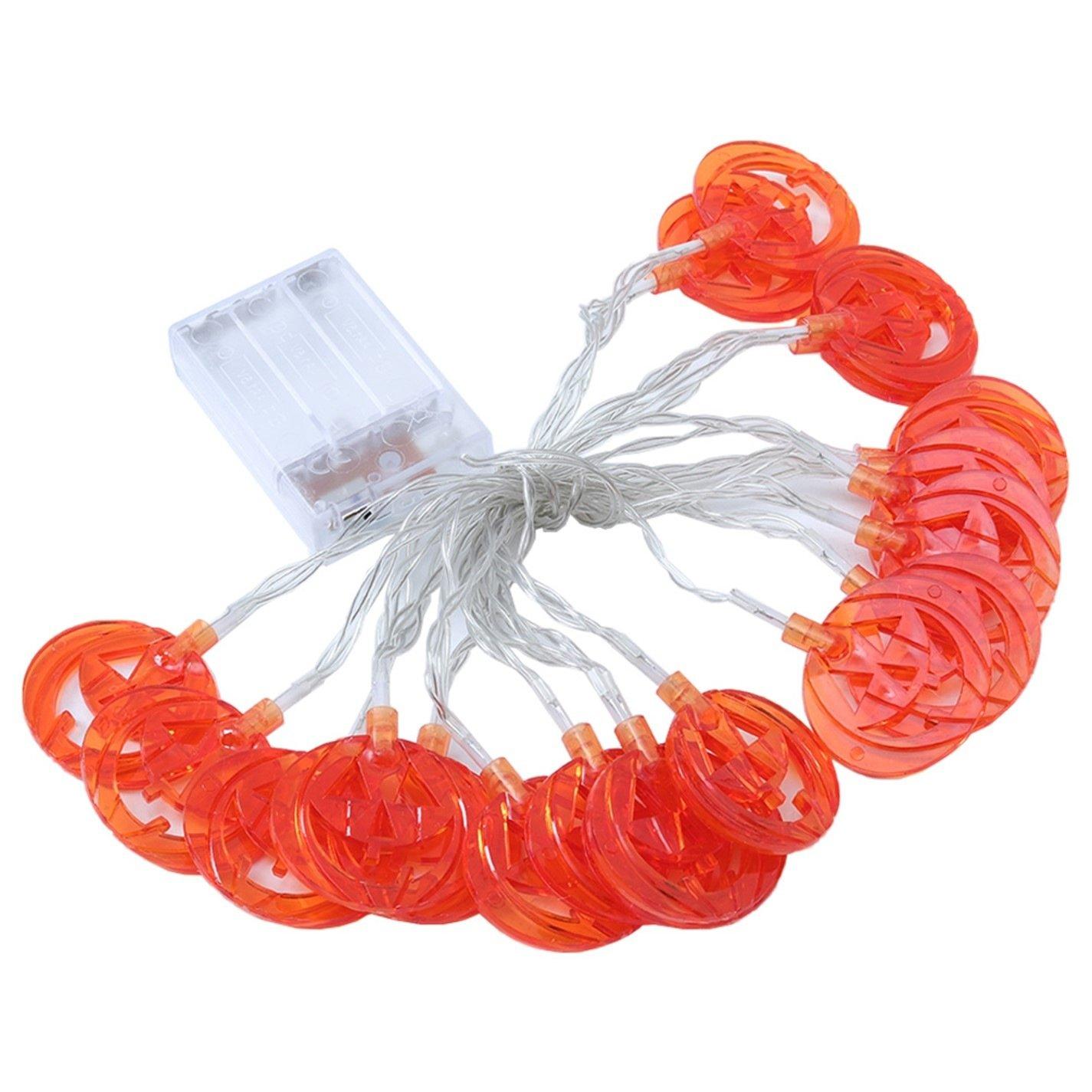Orangewhite - LIFE IDEAS - Smiley Pumpkin LED String Lights Party Decor - 8