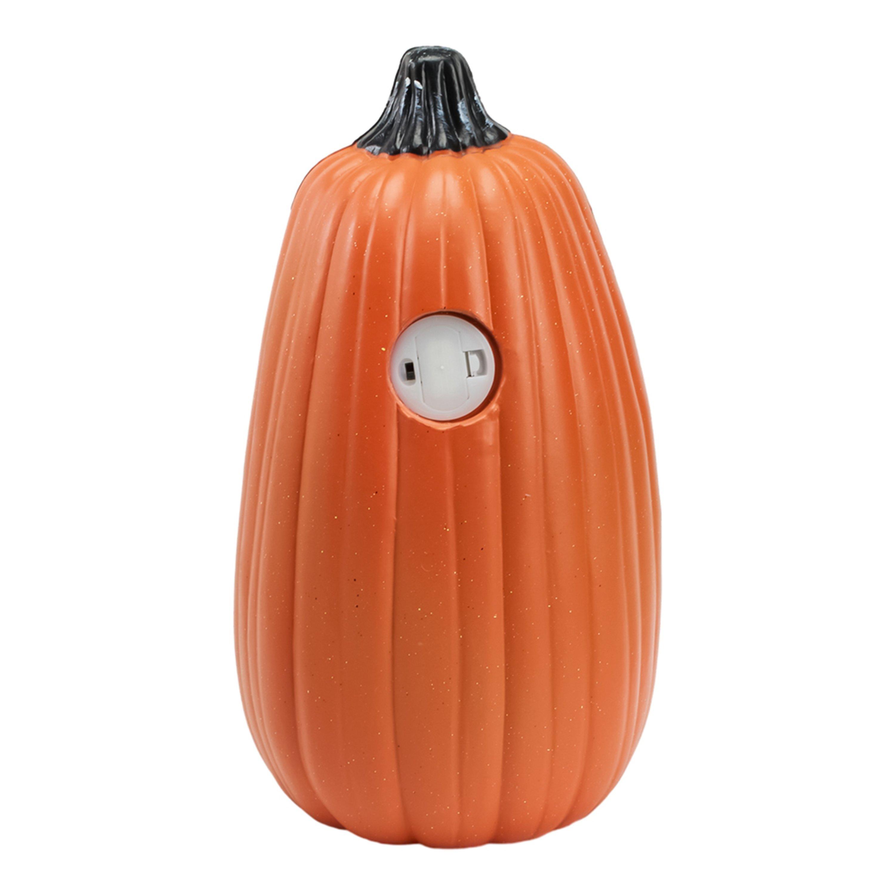 Orange - LIFE IDEAS - Halloween LED Pumpkin Lantern Battery Operated - 6