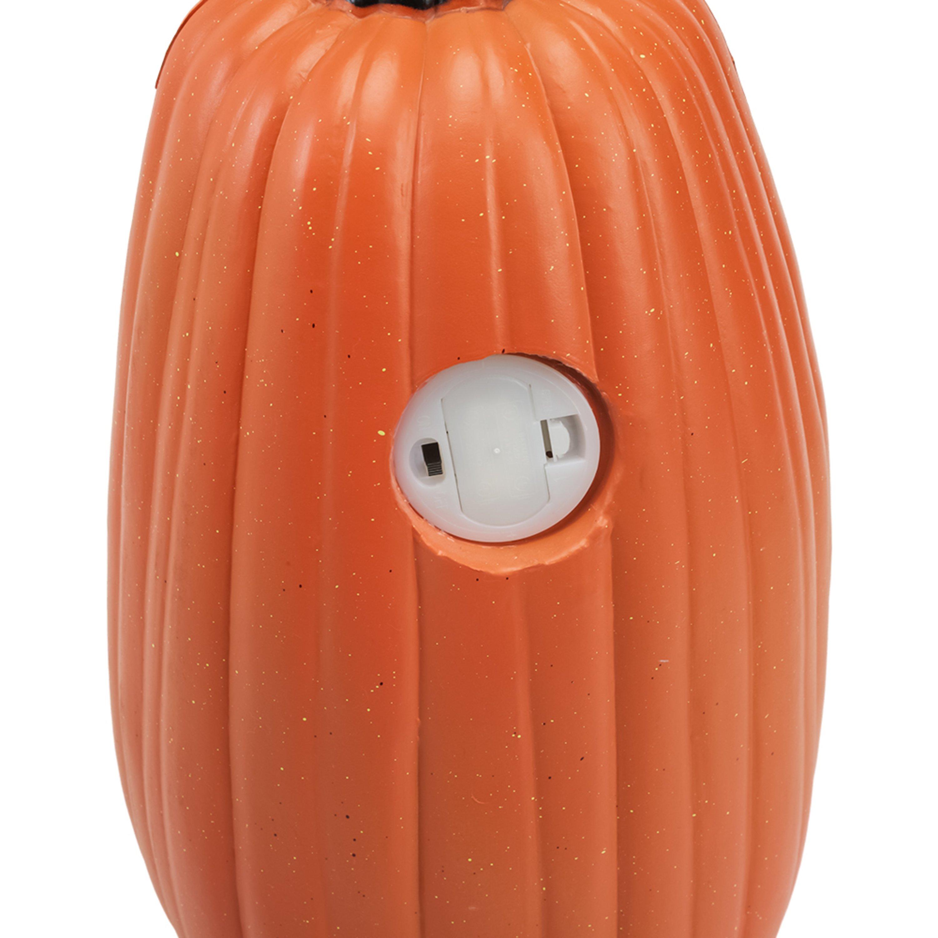 Orange - LIFE IDEAS - Halloween LED Pumpkin Lantern Battery Operated - 7