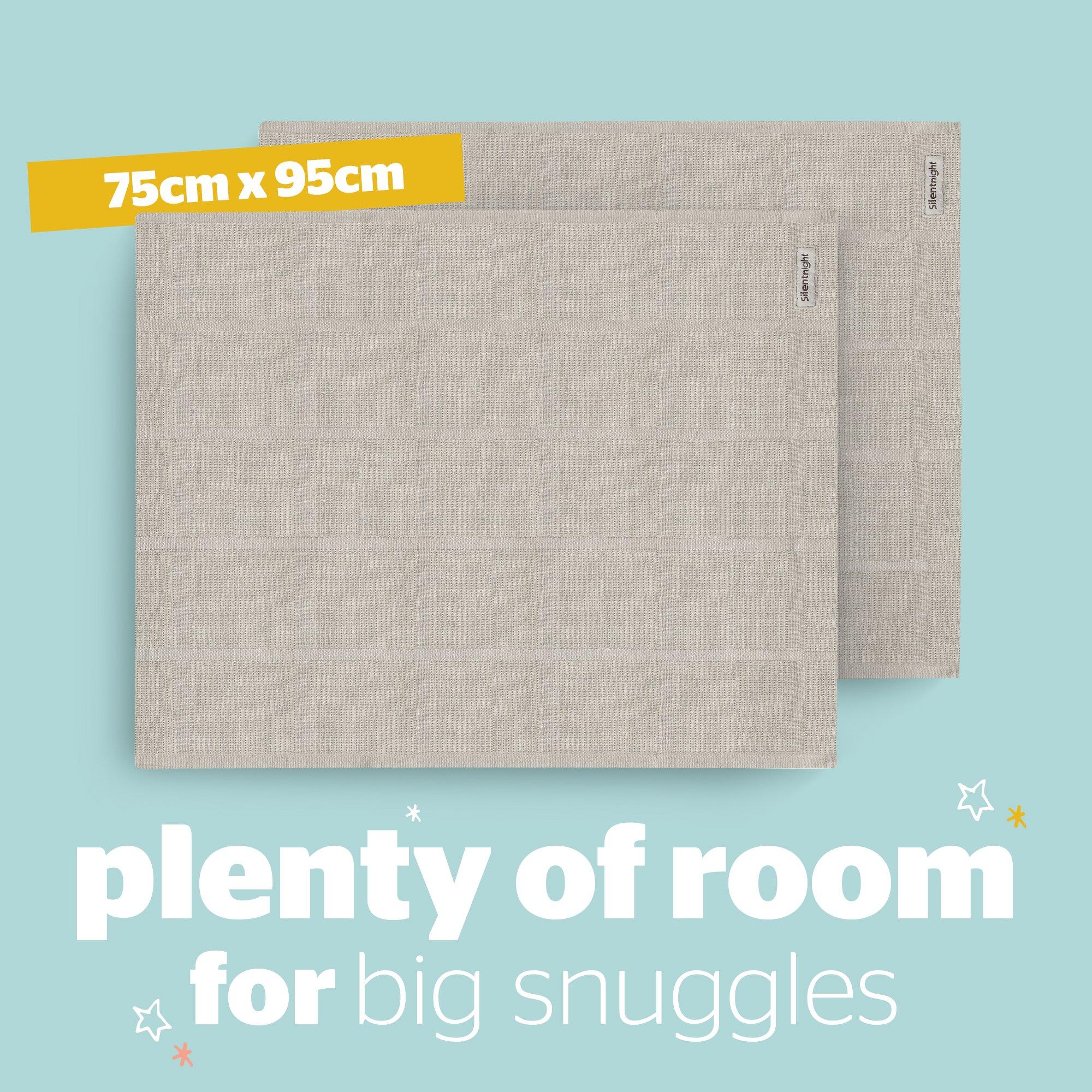 Grey - Silentnight - Safe Nights Cellular Blanket - 2 Pack - 6
