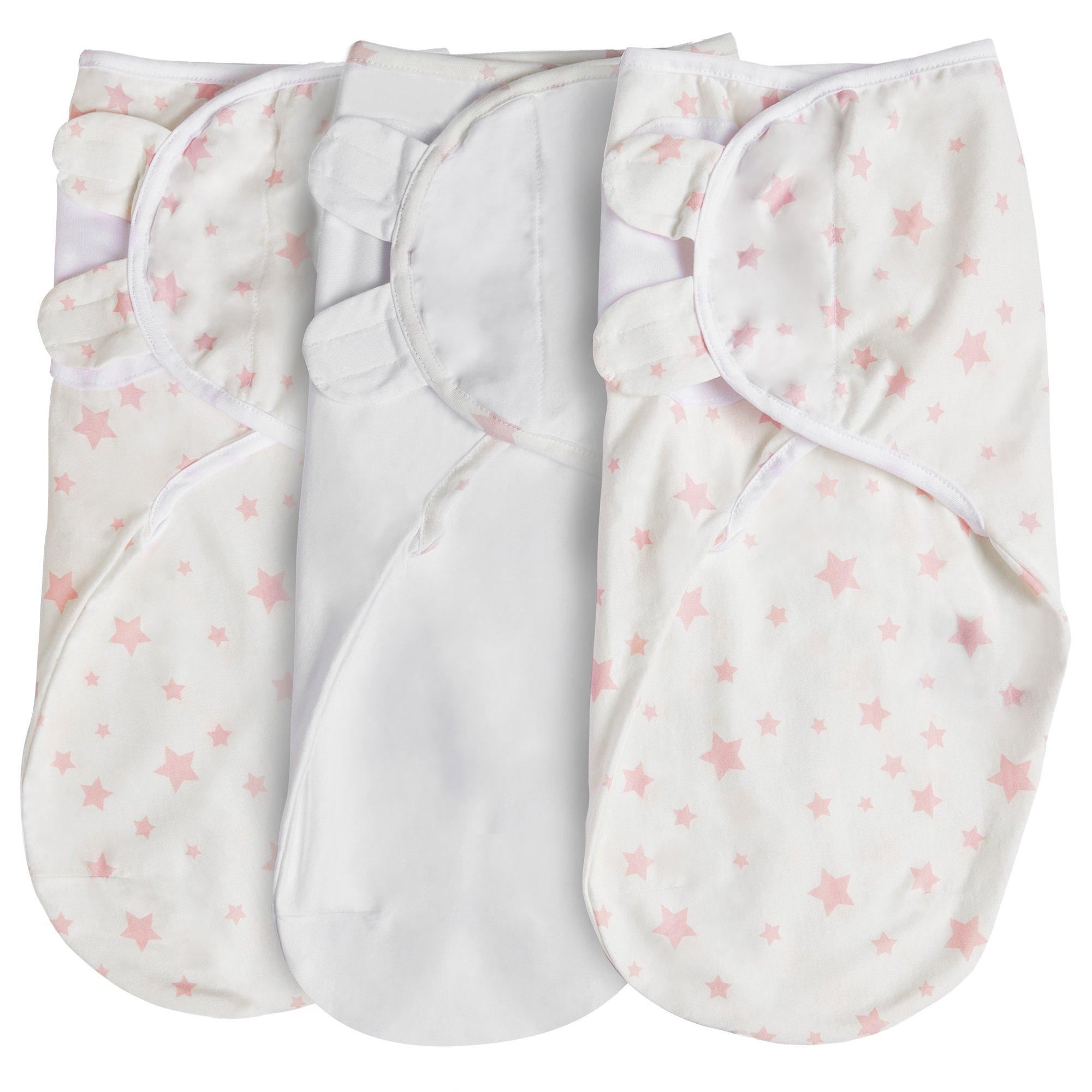 Silentnight Safe Nights Swaddle Blanket - Pink Size 3 Pack - Image 6