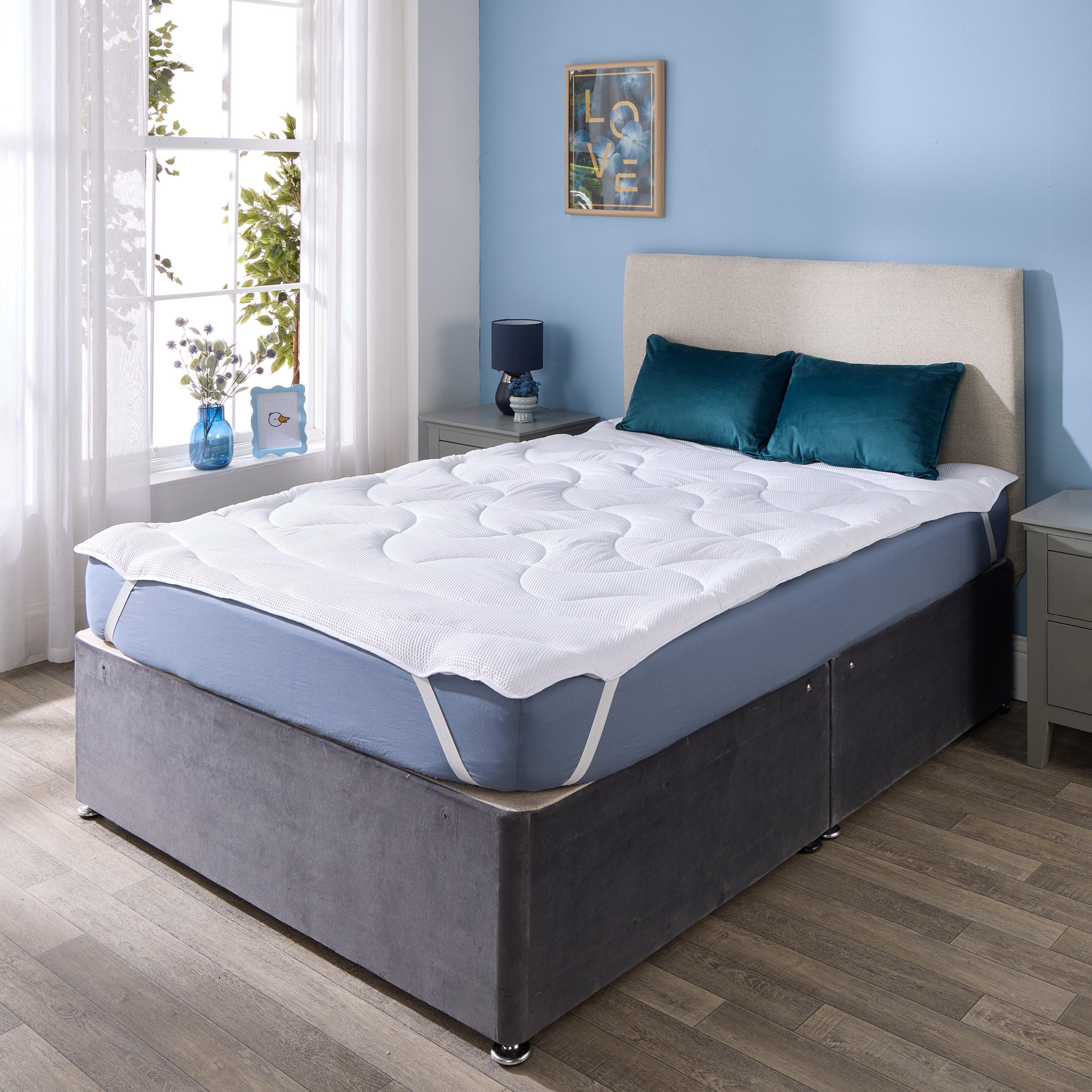 White - Downland - Luxury Waffle Topper - 2