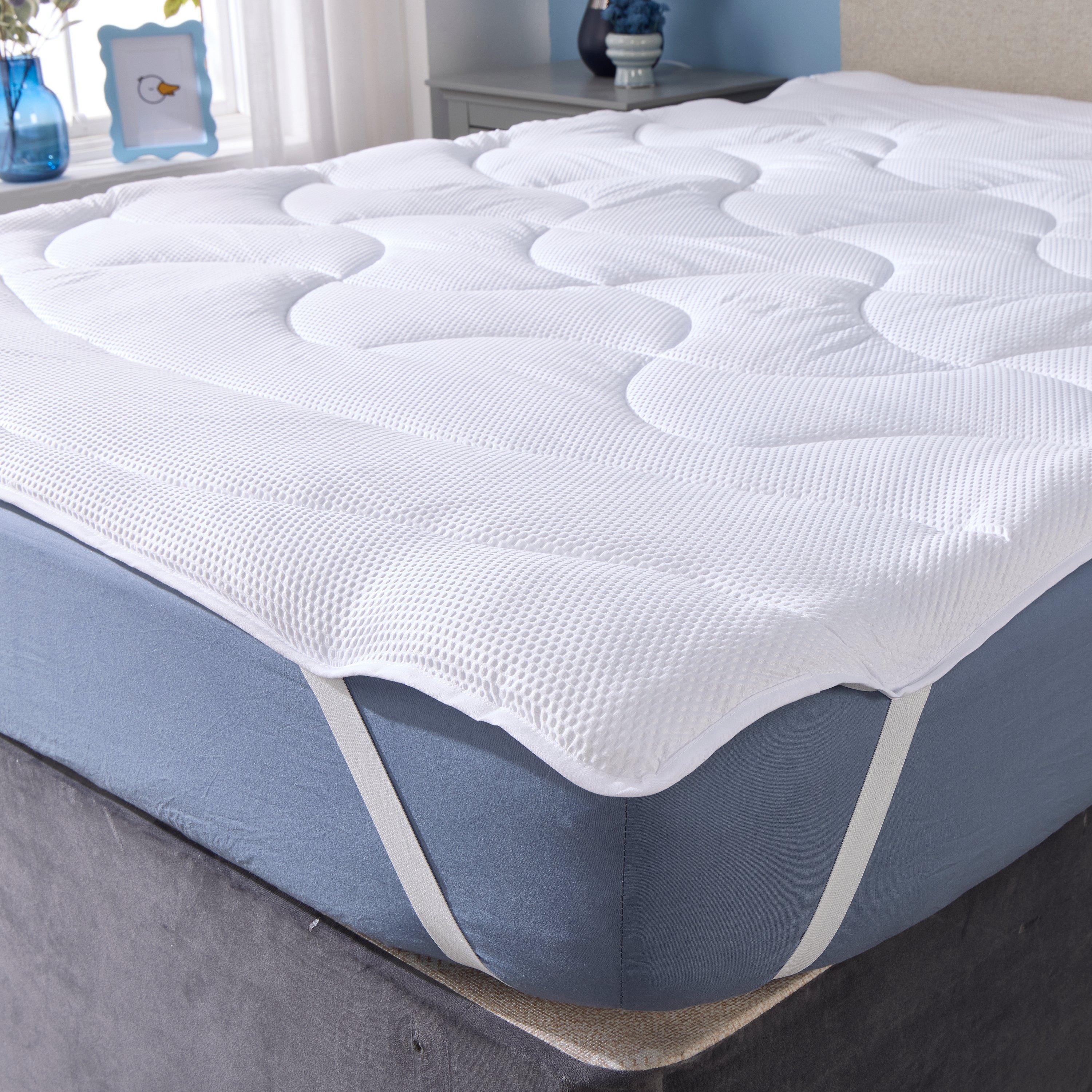 White - Downland - Luxury Waffle Topper - 3